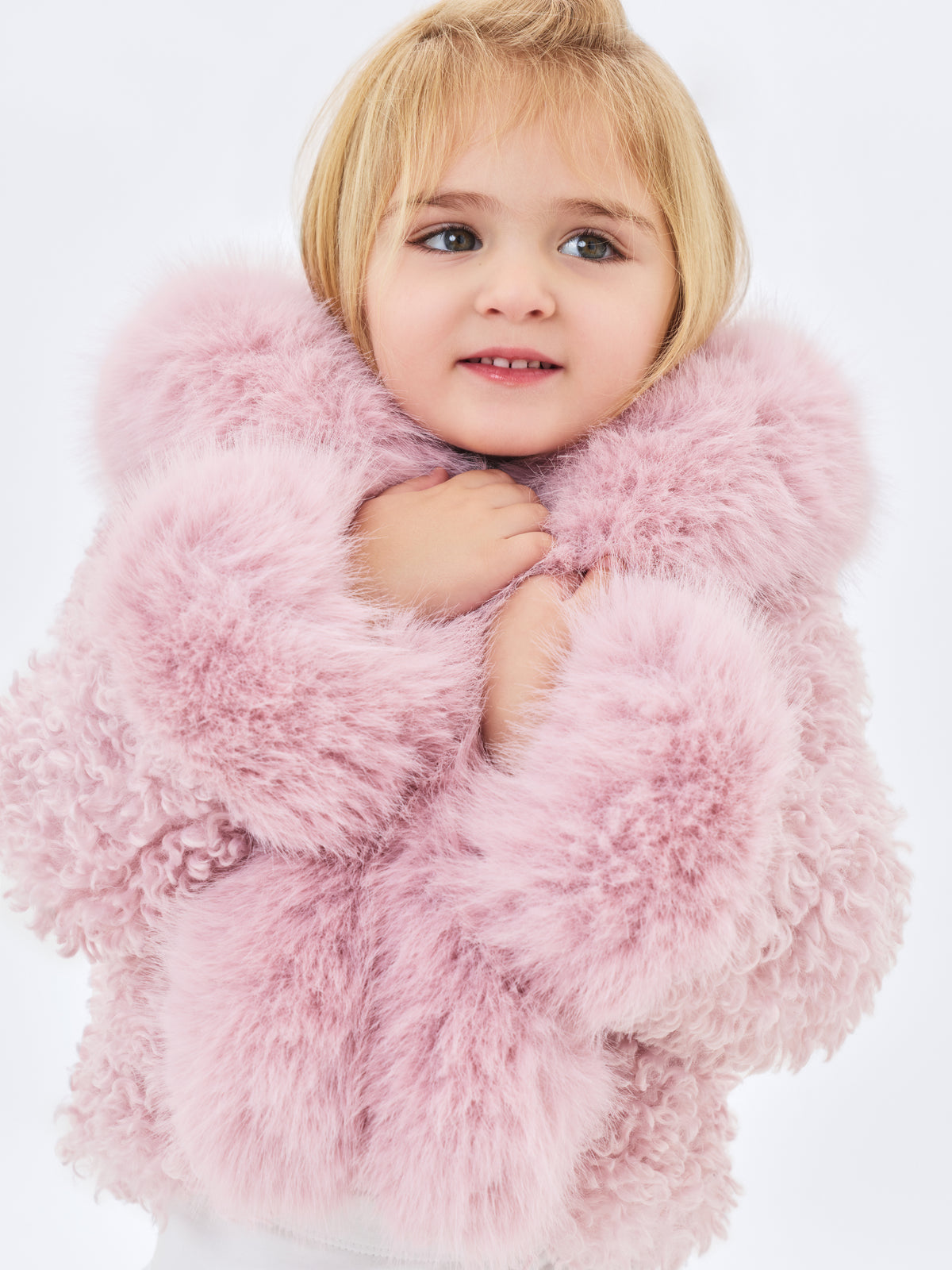 Kali Kids Rose Vegan Shearling Fur Jacket