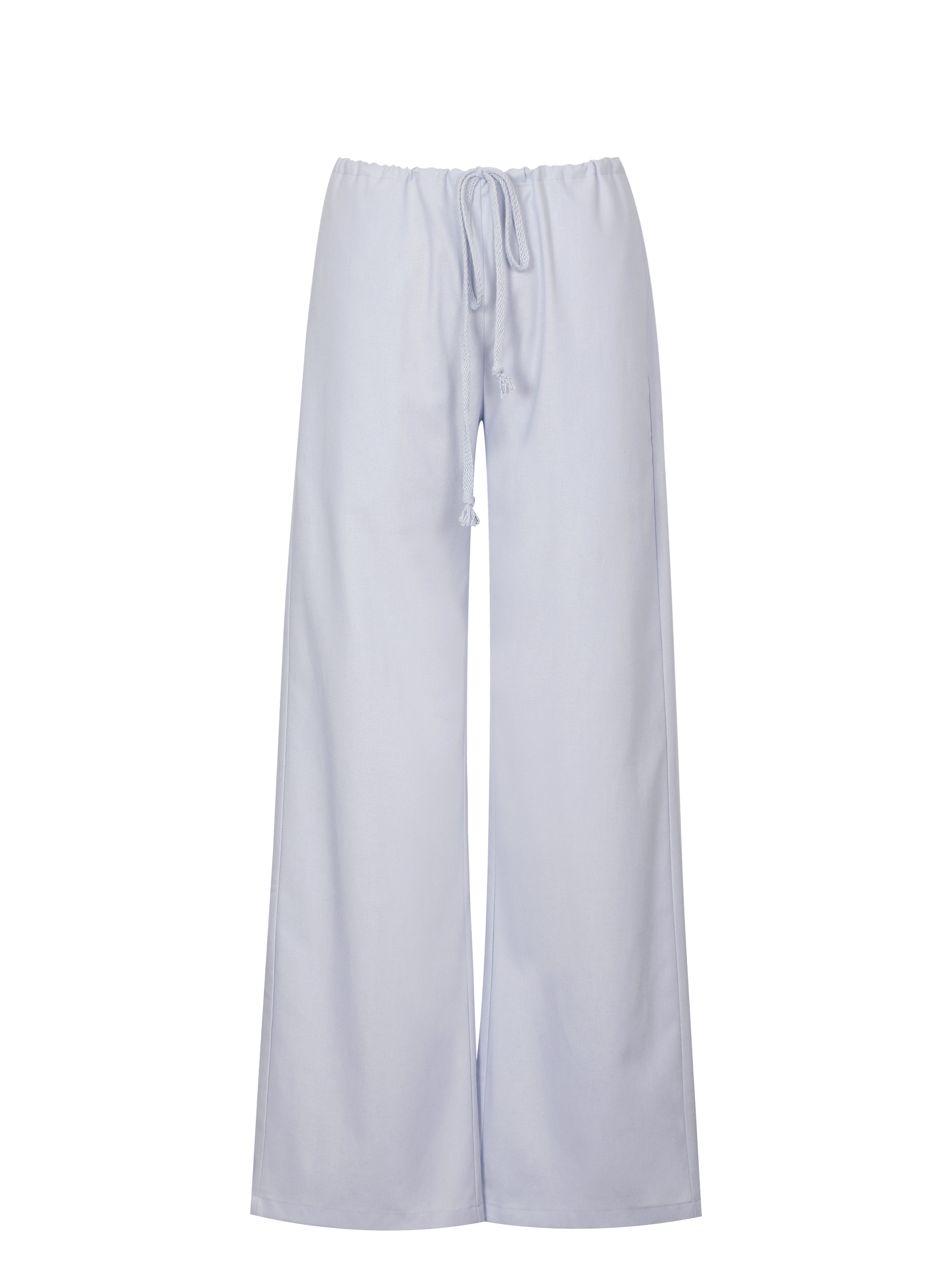 Laureen Lavender Linen Straight Pants