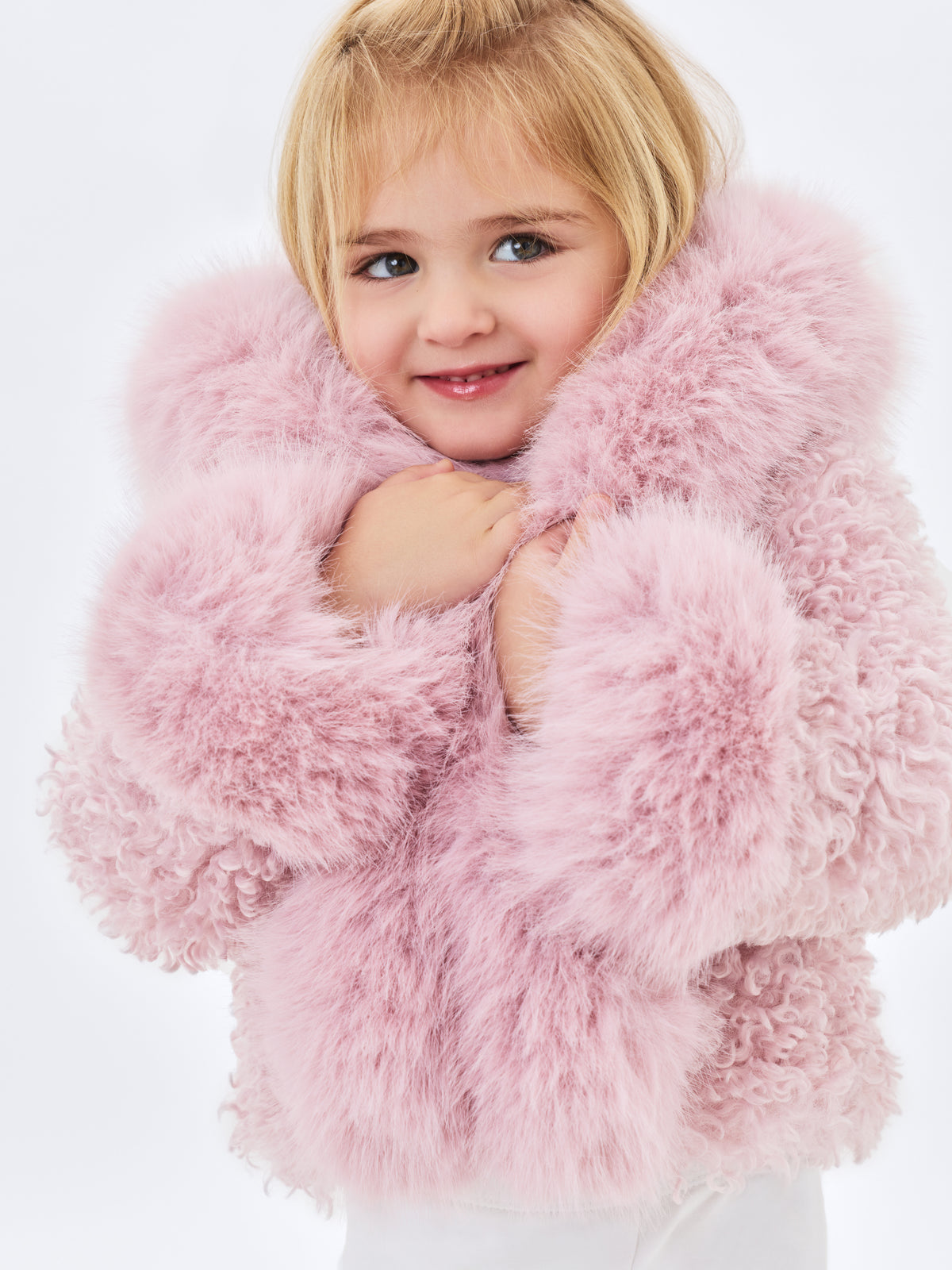 Kali Kids Rose Vegan Shearling Fur Jacket