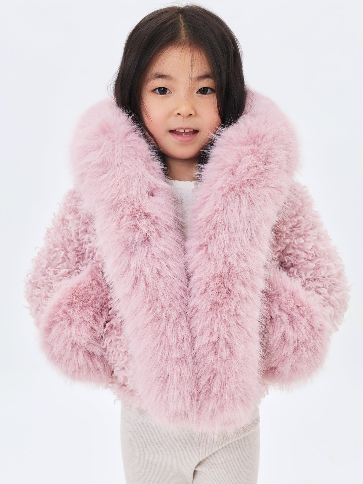 Kali Kids Rose Vegan Shearling Fur Jacket
