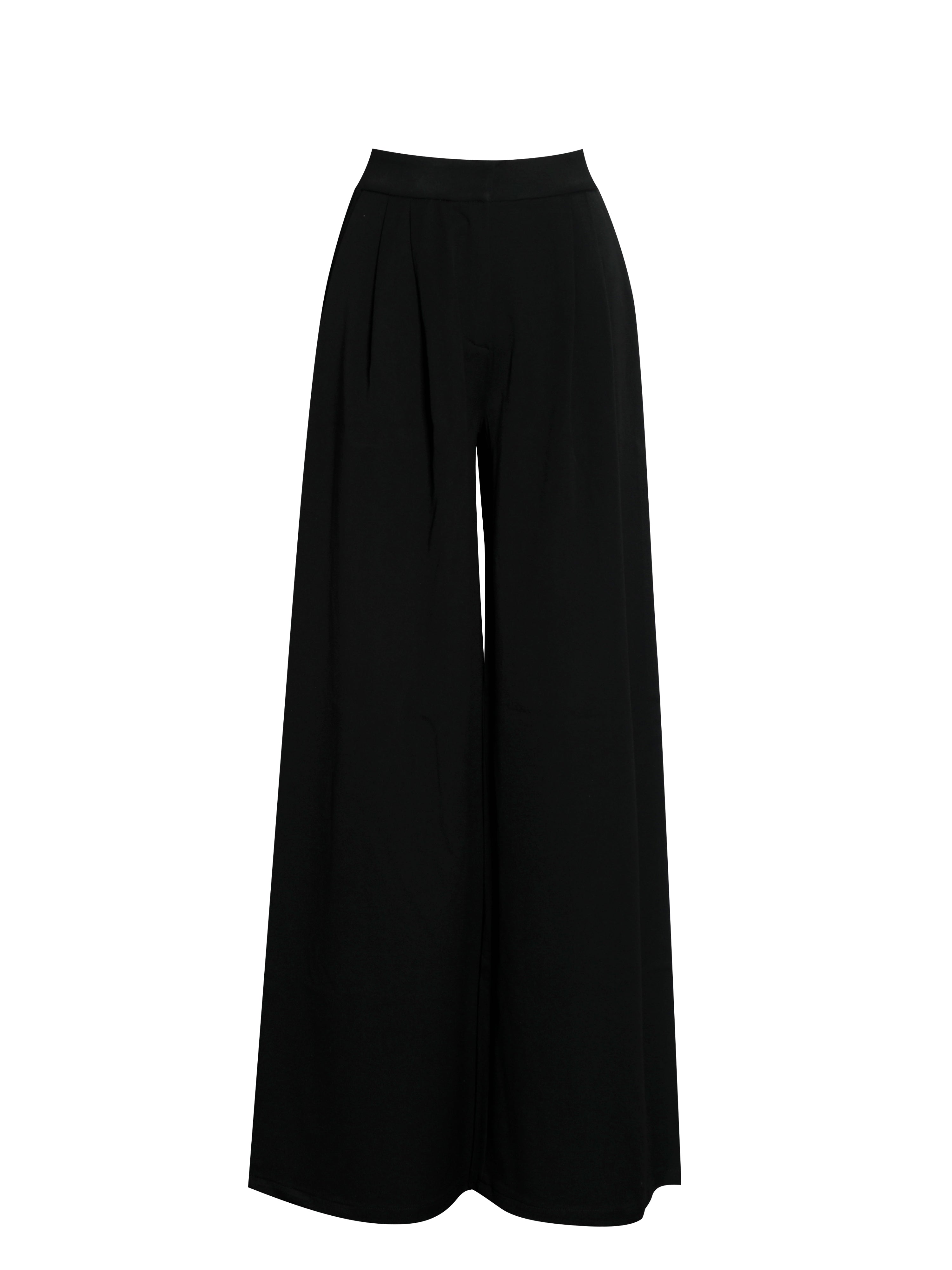 Aleeza Black Wide Leg Suit Pants