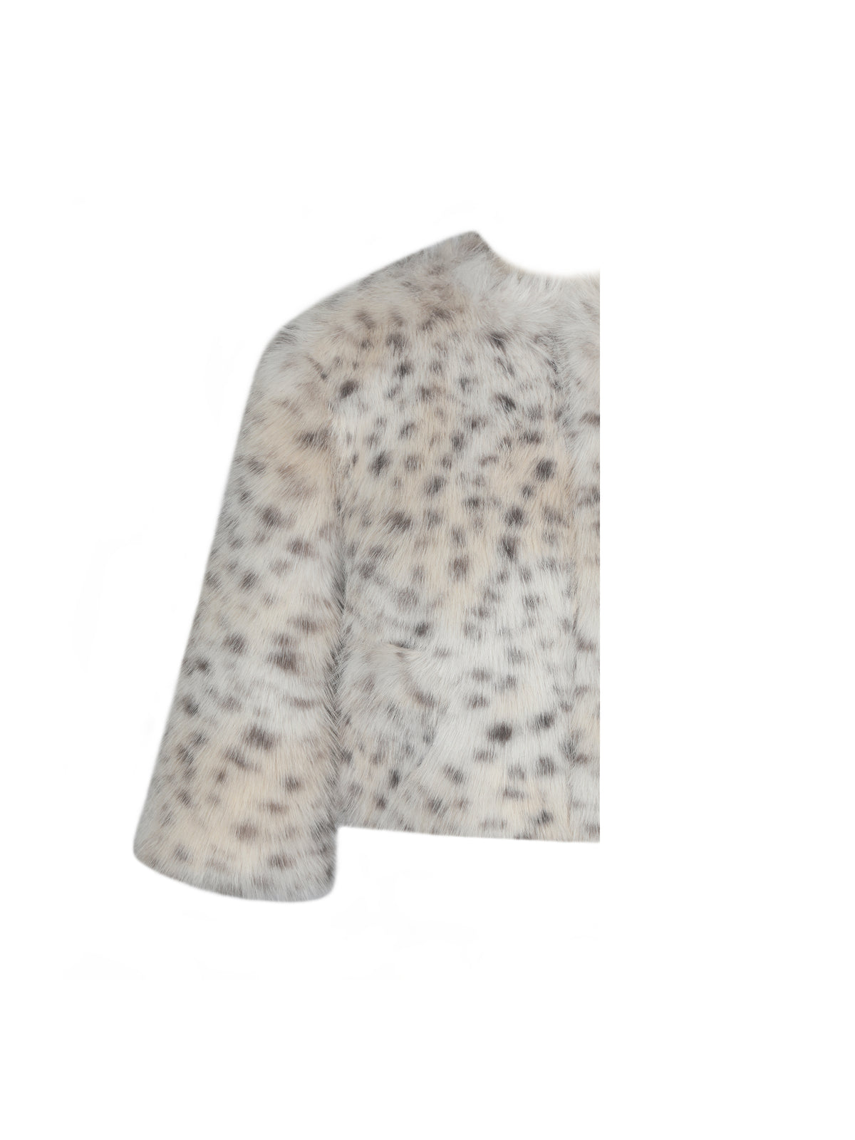 Margot Kids Faux Cheetah Fur Jacket with Pockets