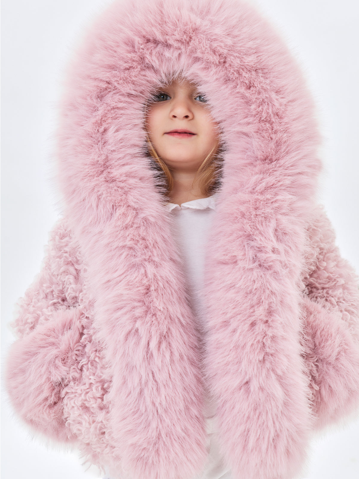 Kali Kids Rose Vegan Shearling Fur Jacket