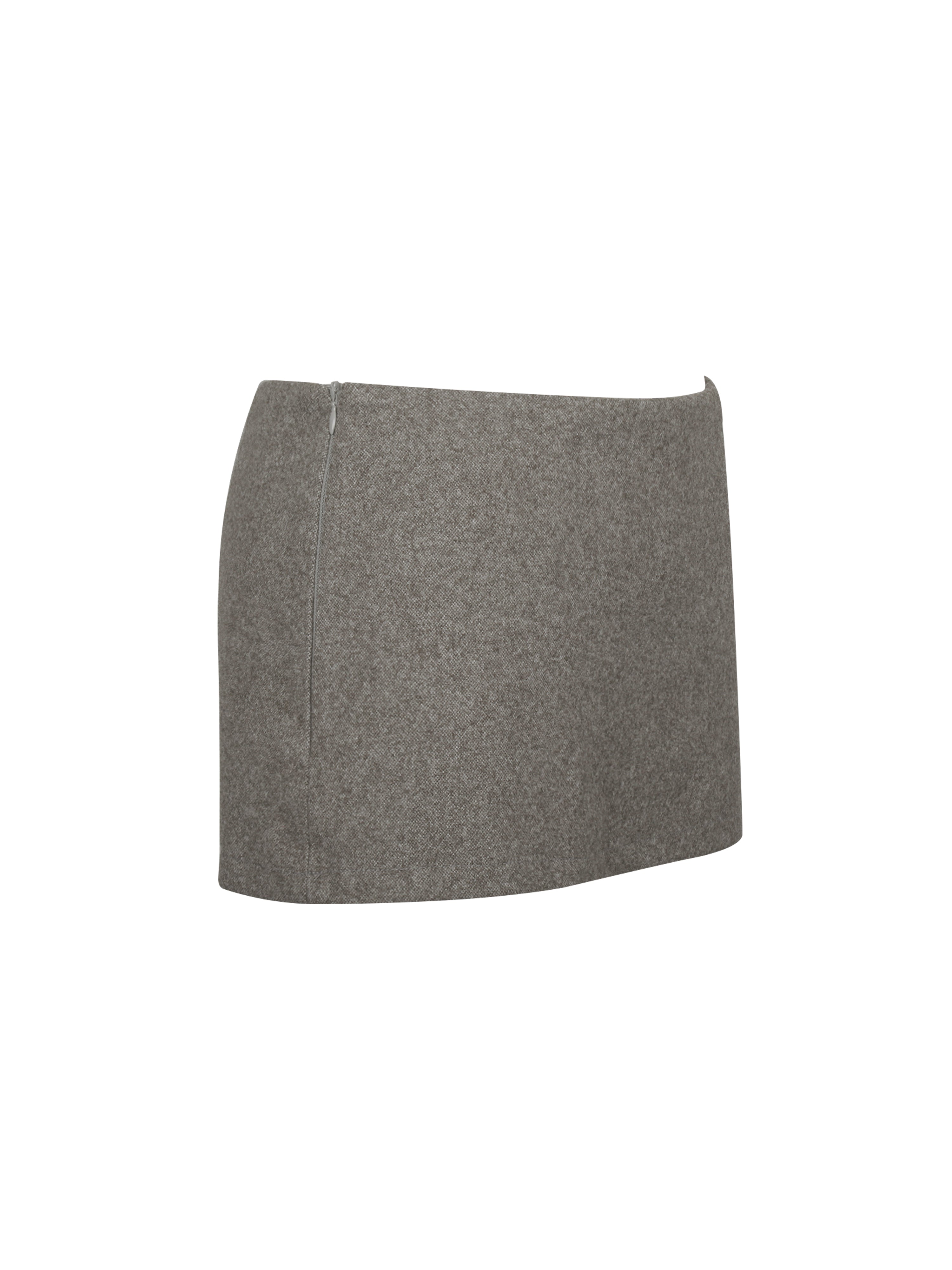 Osira Taupe Low-Waisted Micro Skort
