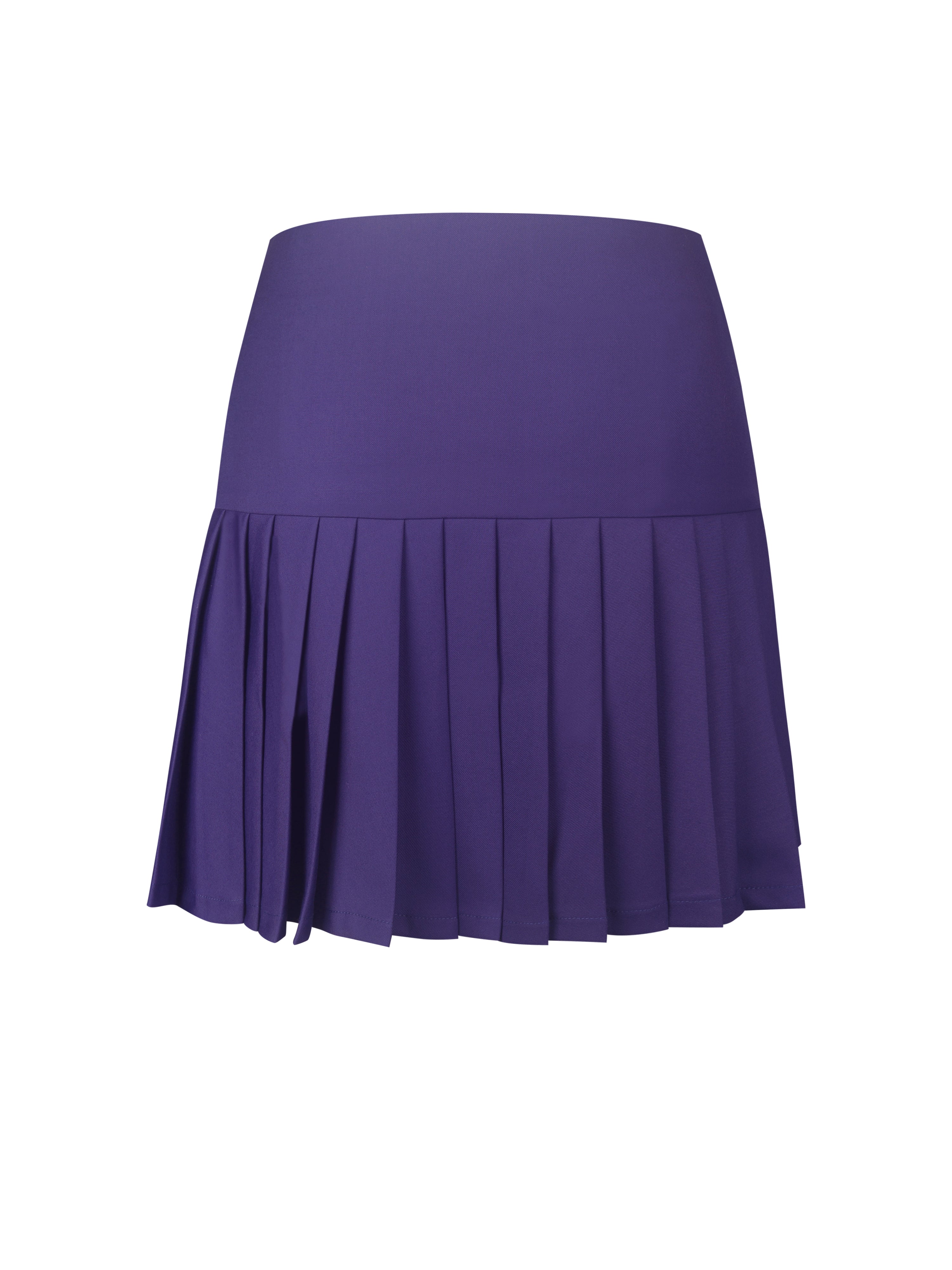 Skylar Indigo Pleated A-Line Mini Skirt
