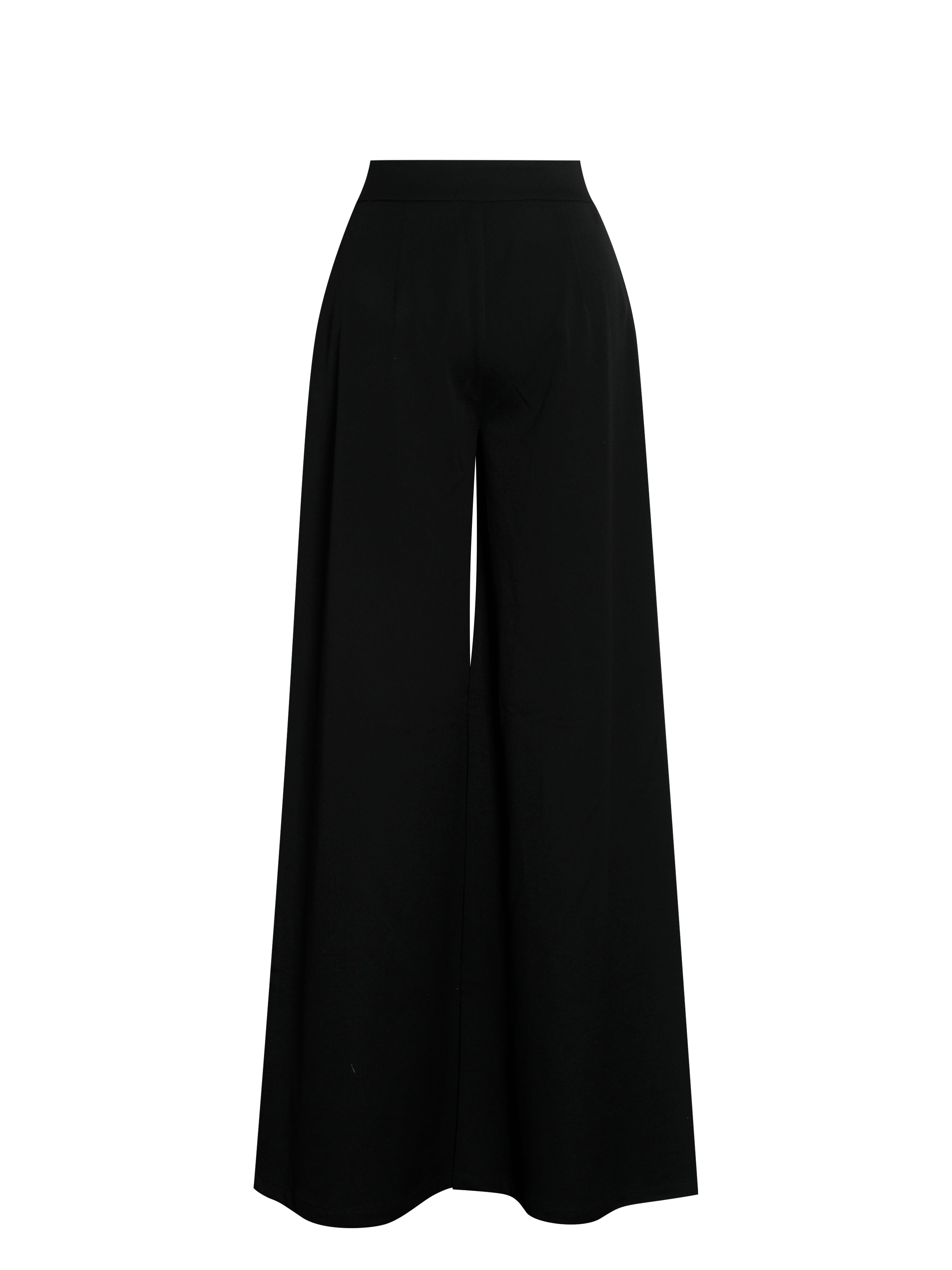 Aleeza Black Wide Leg Suit Pants