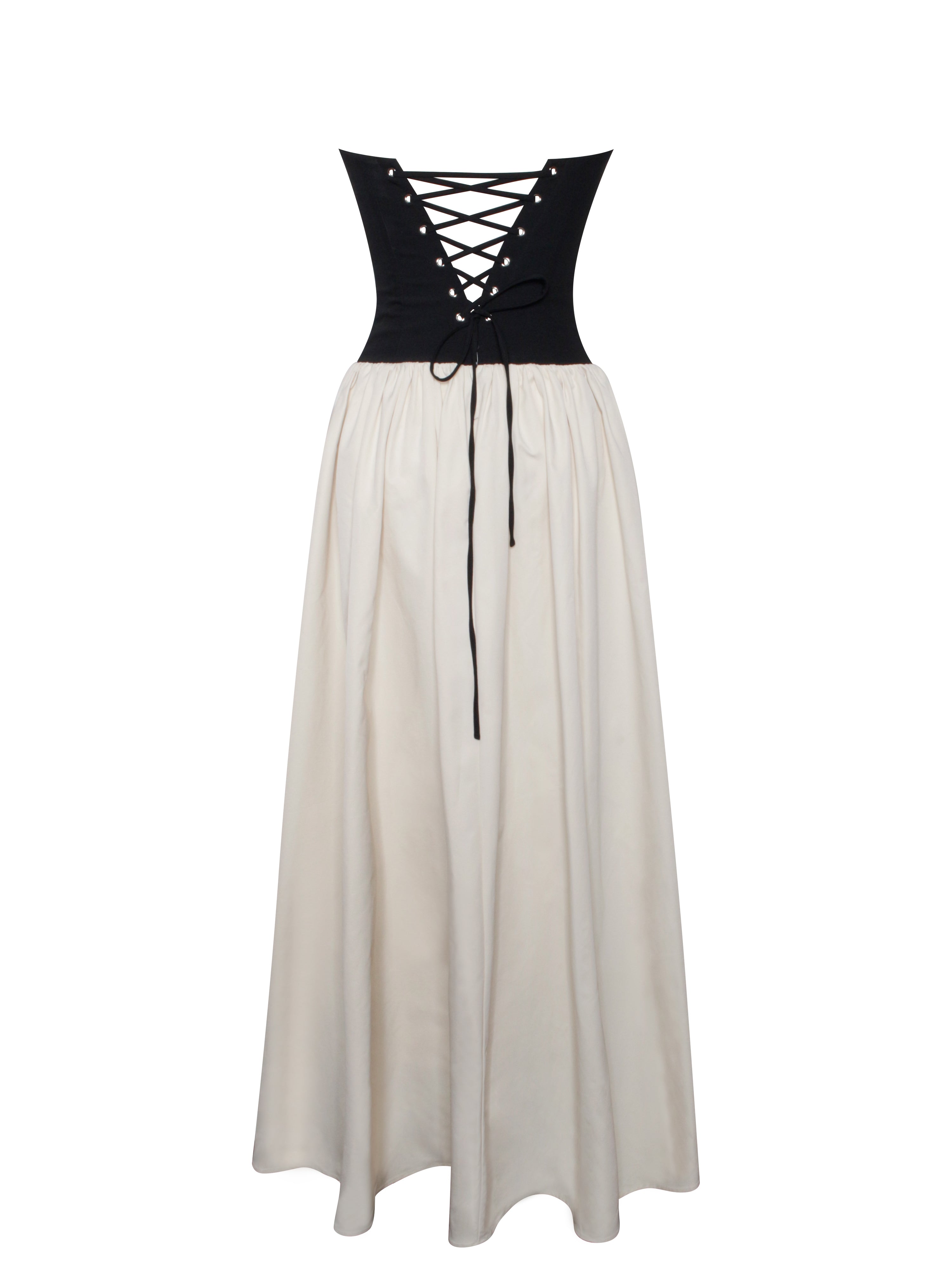 Sana Sweetheart Lace-up Back Drop Waist Maxi Dress (Archive Sale)