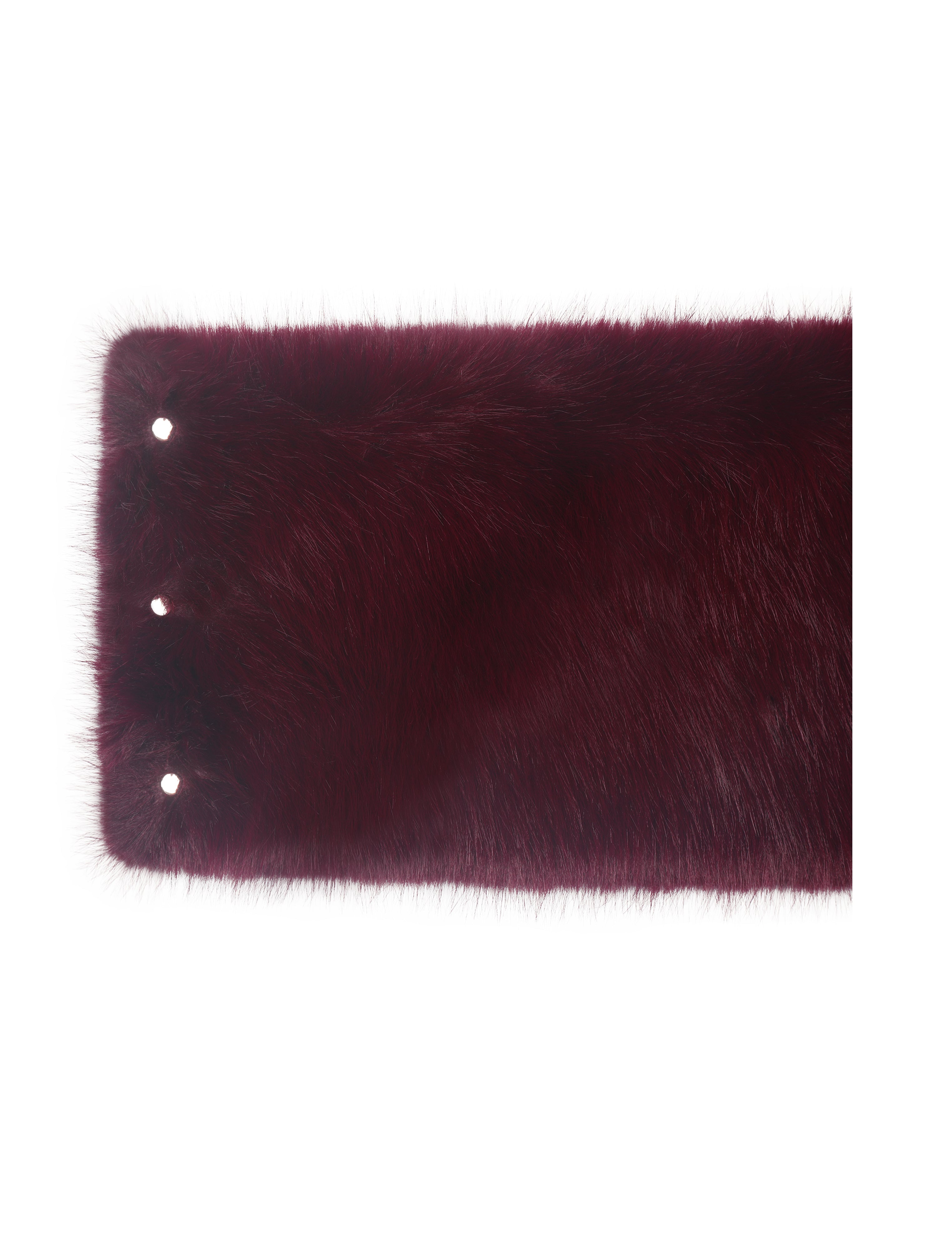 Jazmin Burgundy Multi-wear Faux Fur Scarf