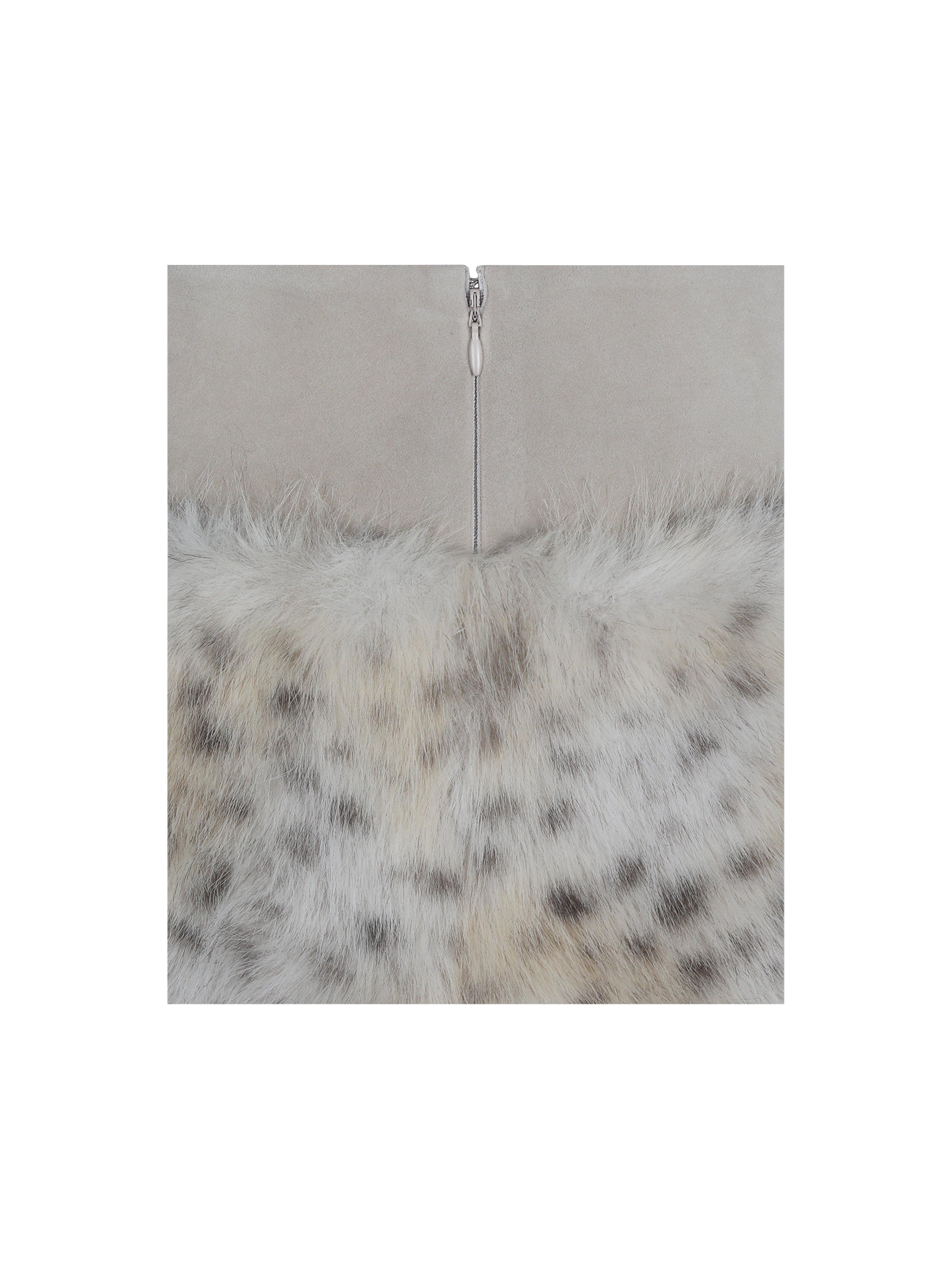 Sariah Tan Suede Cheetah Low-Waisted Micro Skirt