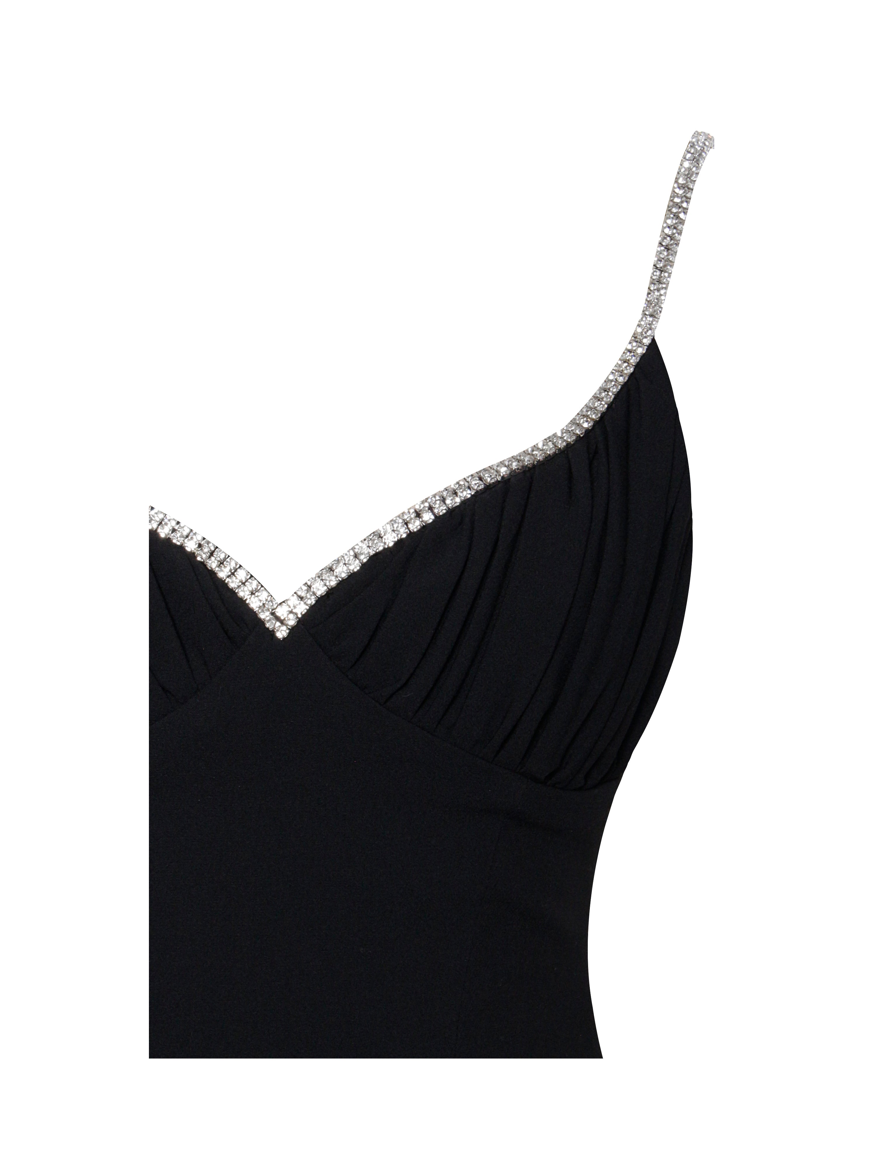 Blair Crystal Trim Drop Waist Mini Dress (Archive Sale)