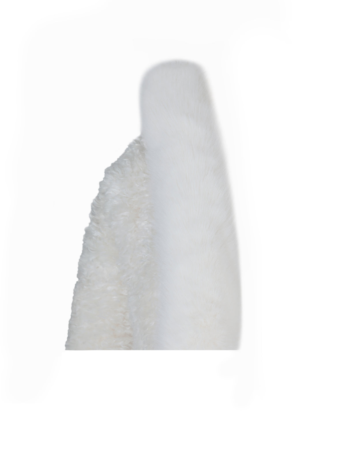 Kali Kids White Cropped Vegan Shearling Fur Jacket