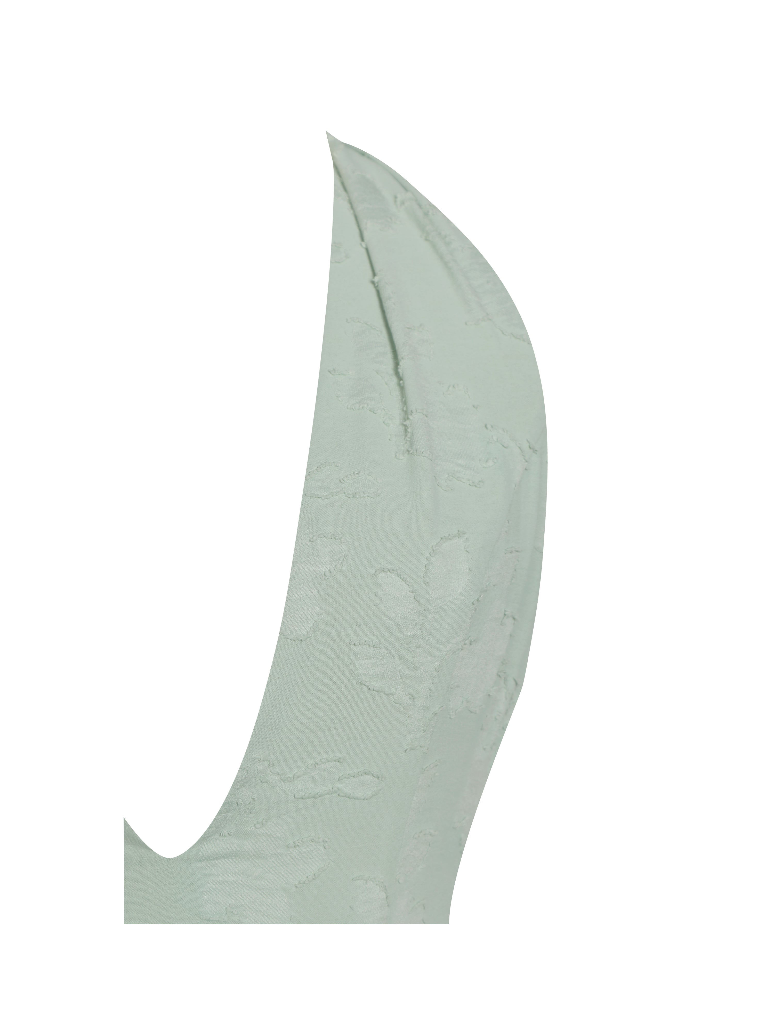 Magda Mint Green Deep V Neck Halter A-line Midi Dress