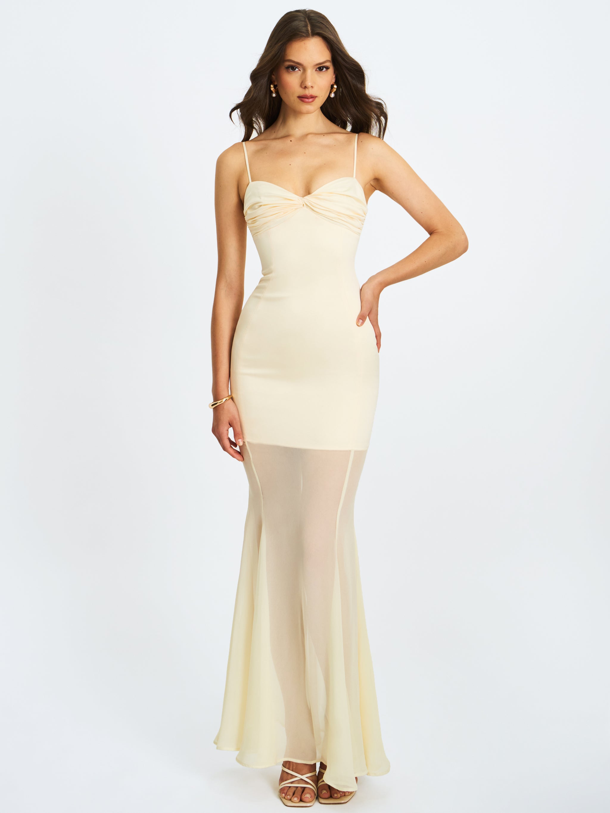 chinese dress ladies Love Songs Back Bow Maxi Dress Butter– Selfie Leslie main image 0
