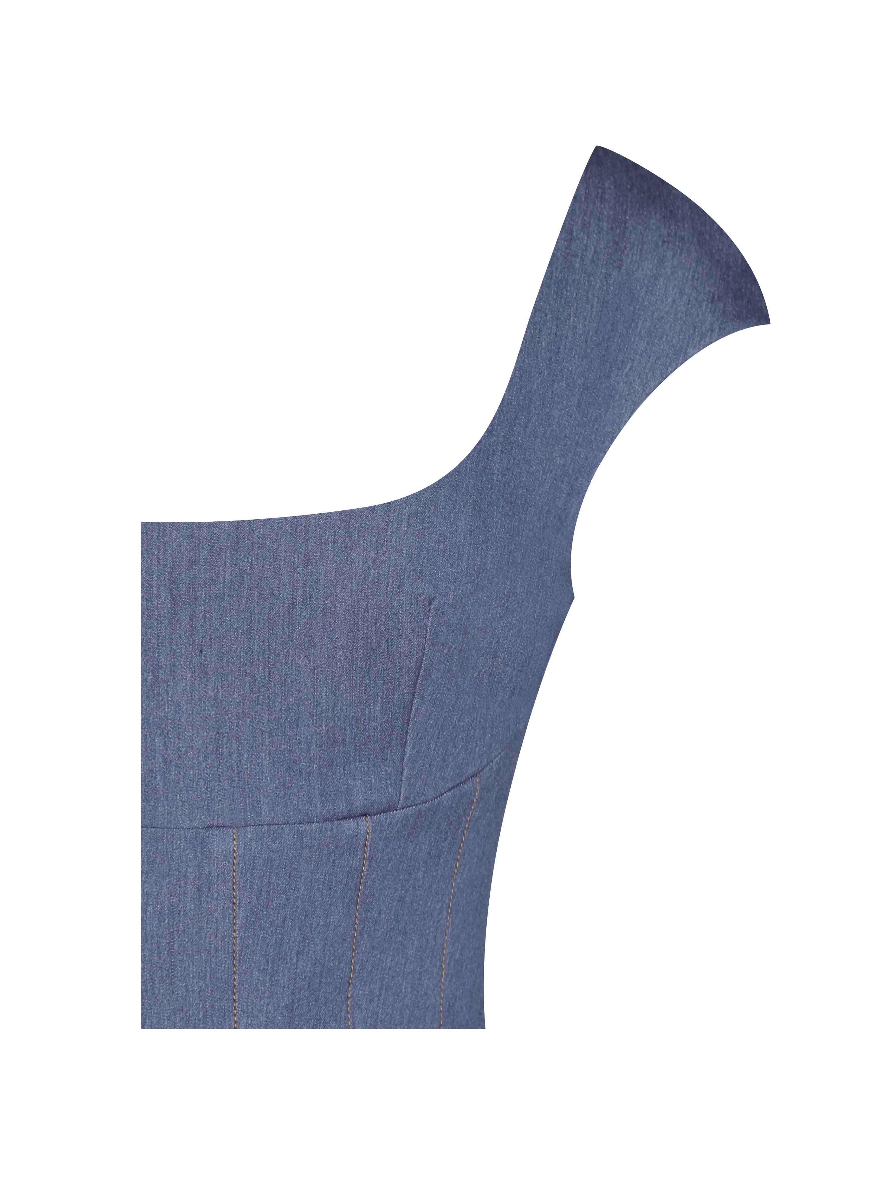 Sada Pleated Denim Mini Dress (Archive Sale)