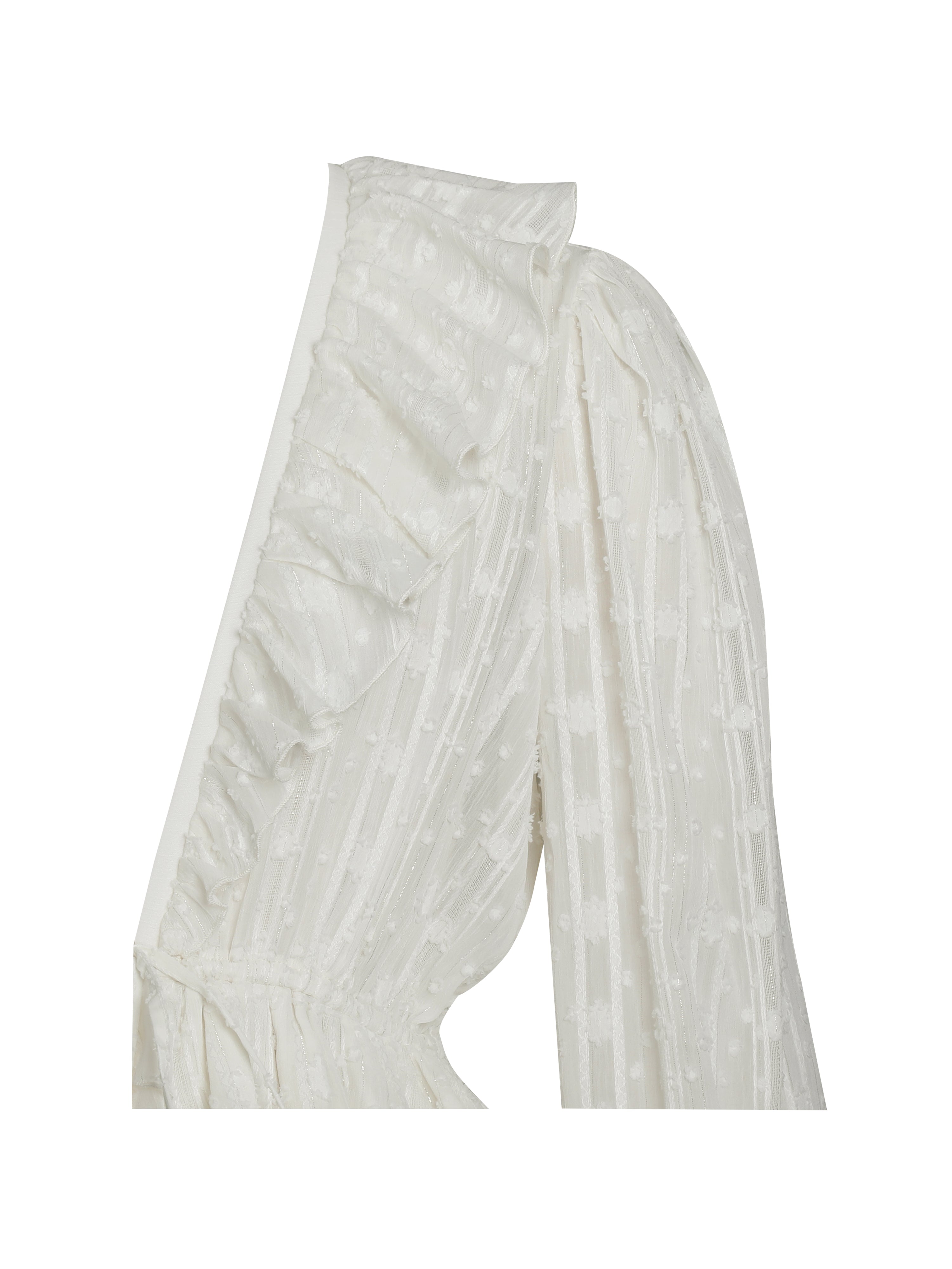 Safiya Jacquard Chiffon Long Sleeve Maxi Dress