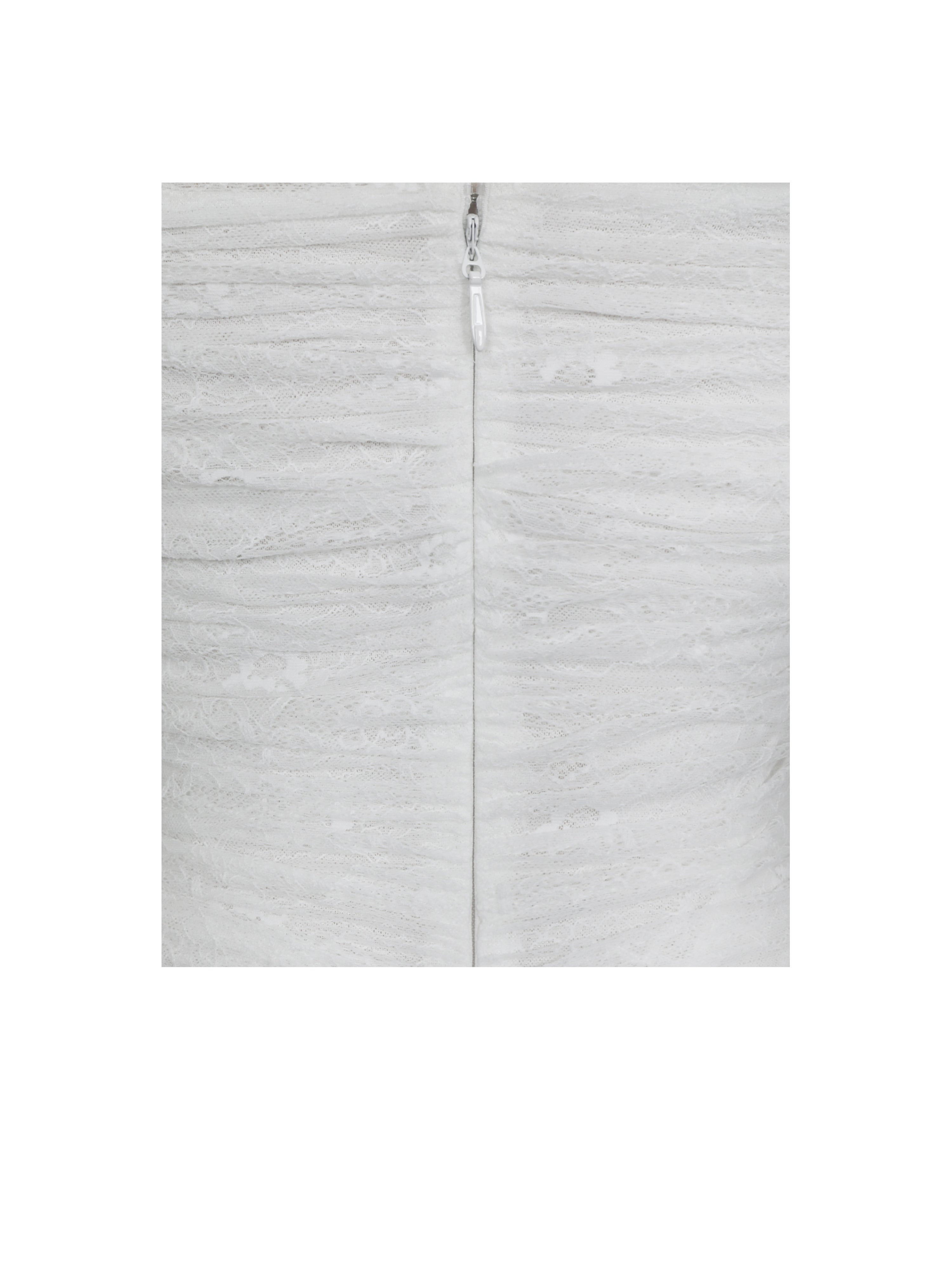 Lani White Lace Off-Shoulder Ruched Mini Dress