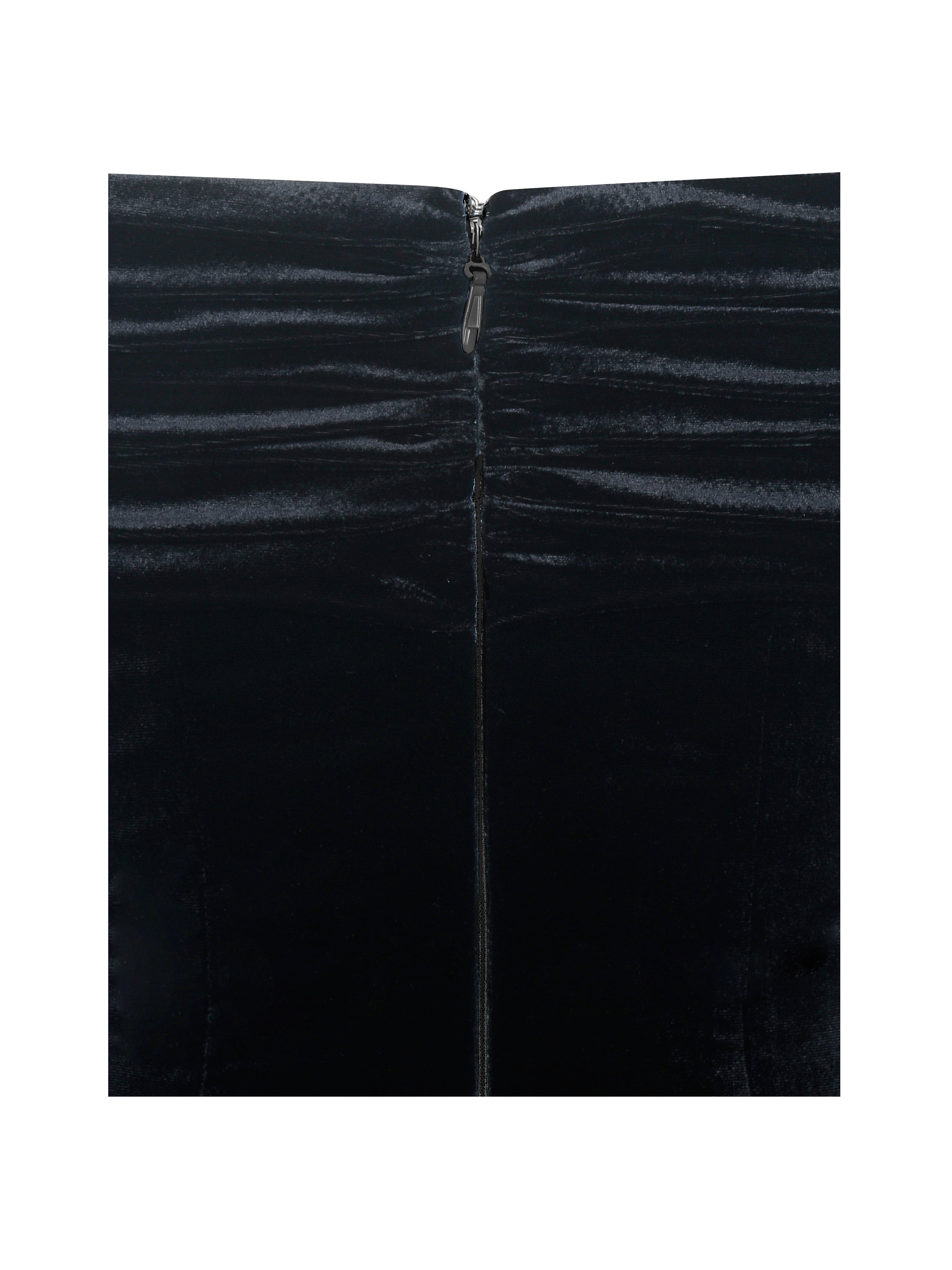 Magnolia Black Off-Shoulder Layered Satin Mini Dress