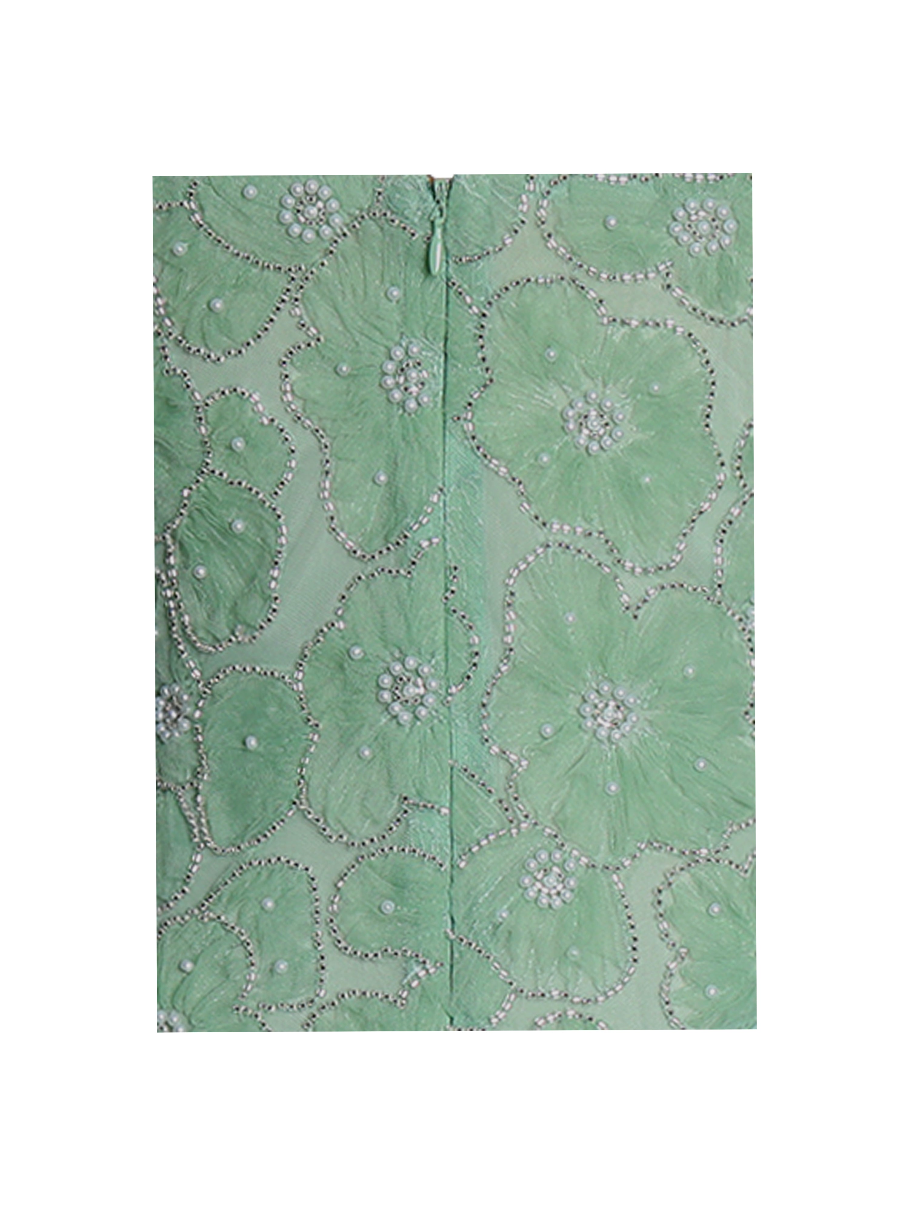 Ucille Sage Green Embroidered Chiffon Maxi Dress (Archive Sale)