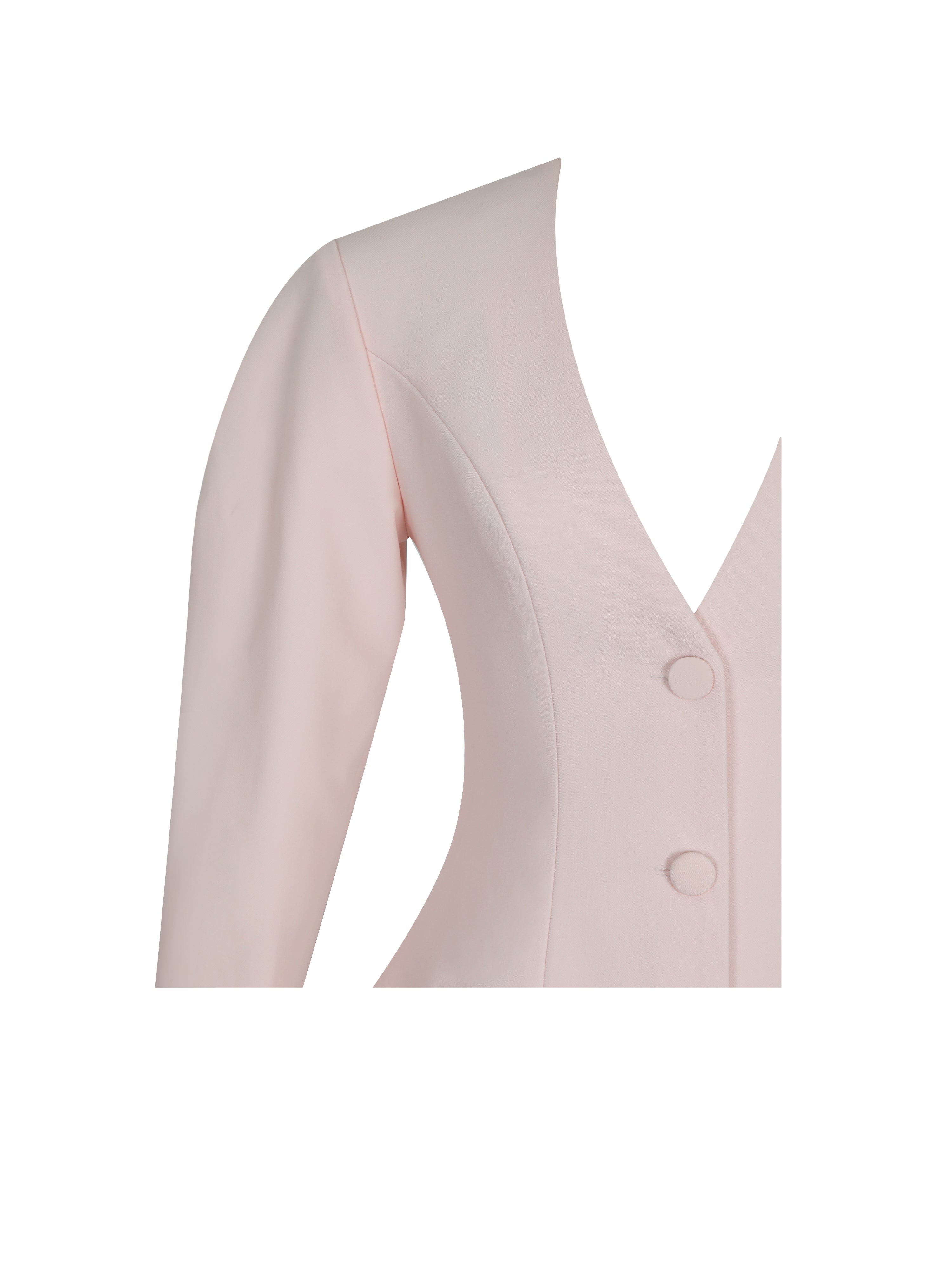 Savannah Tulip Pink Peplum Blazer