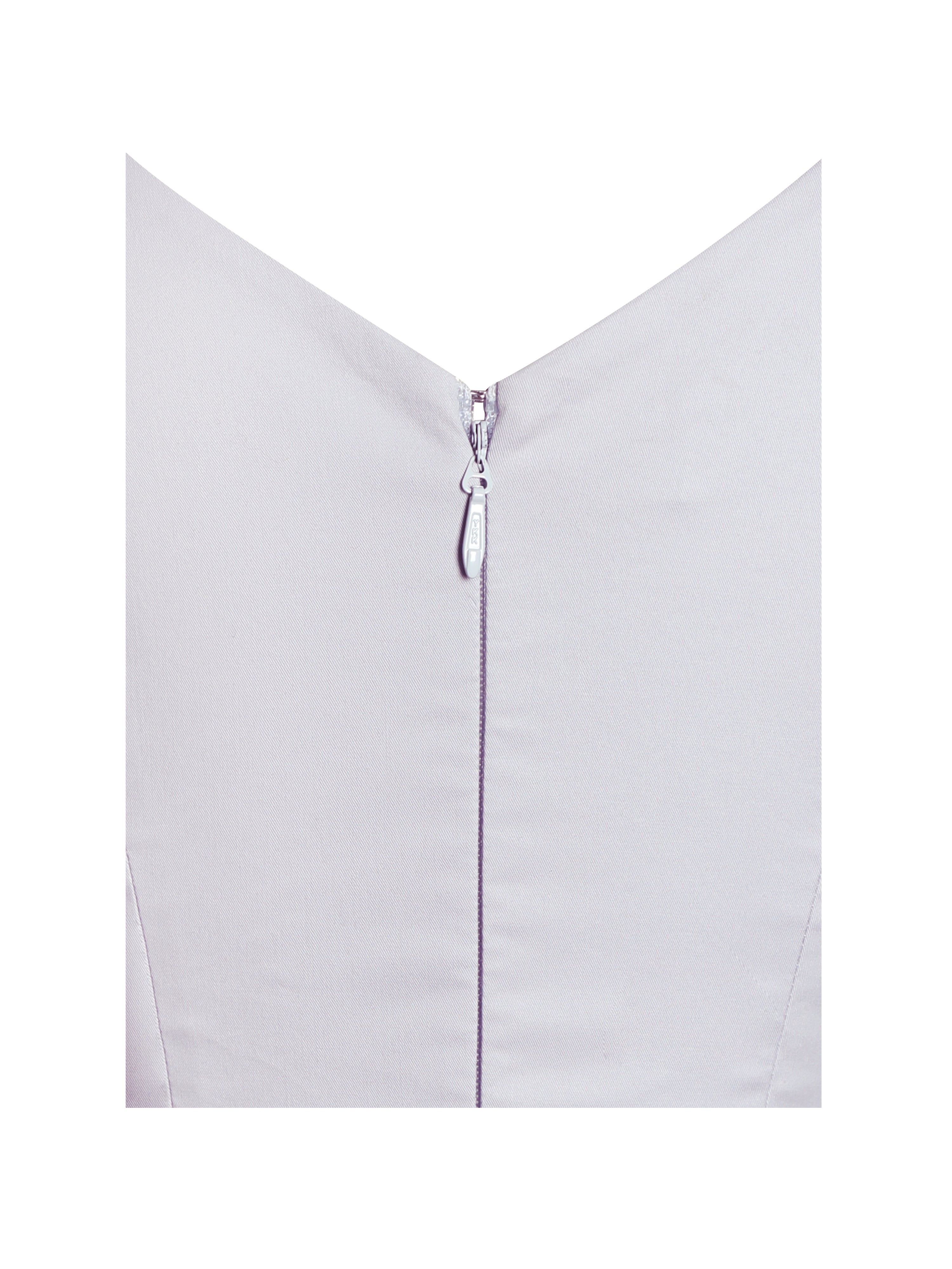 Zada Grey Pleated Breast Bubble Hem Mini Dress