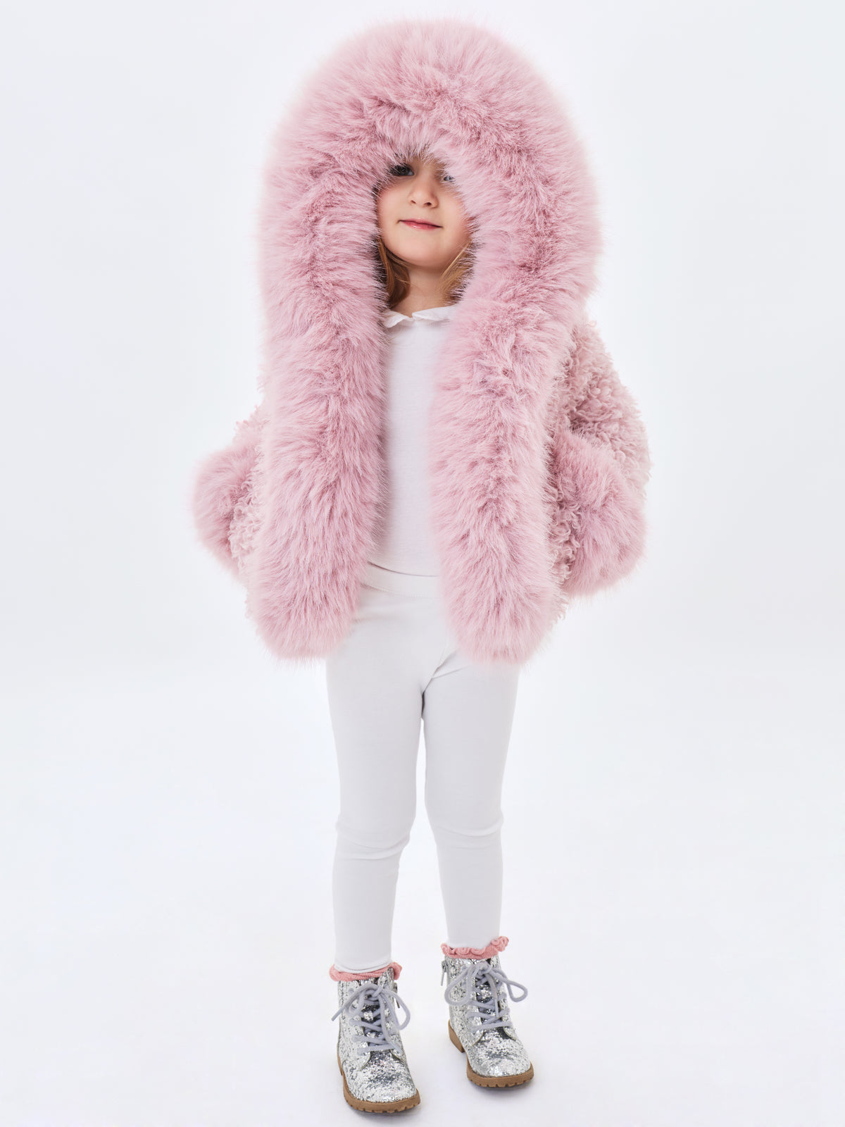 Kali Kids Rose Vegan Shearling Fur Jacket