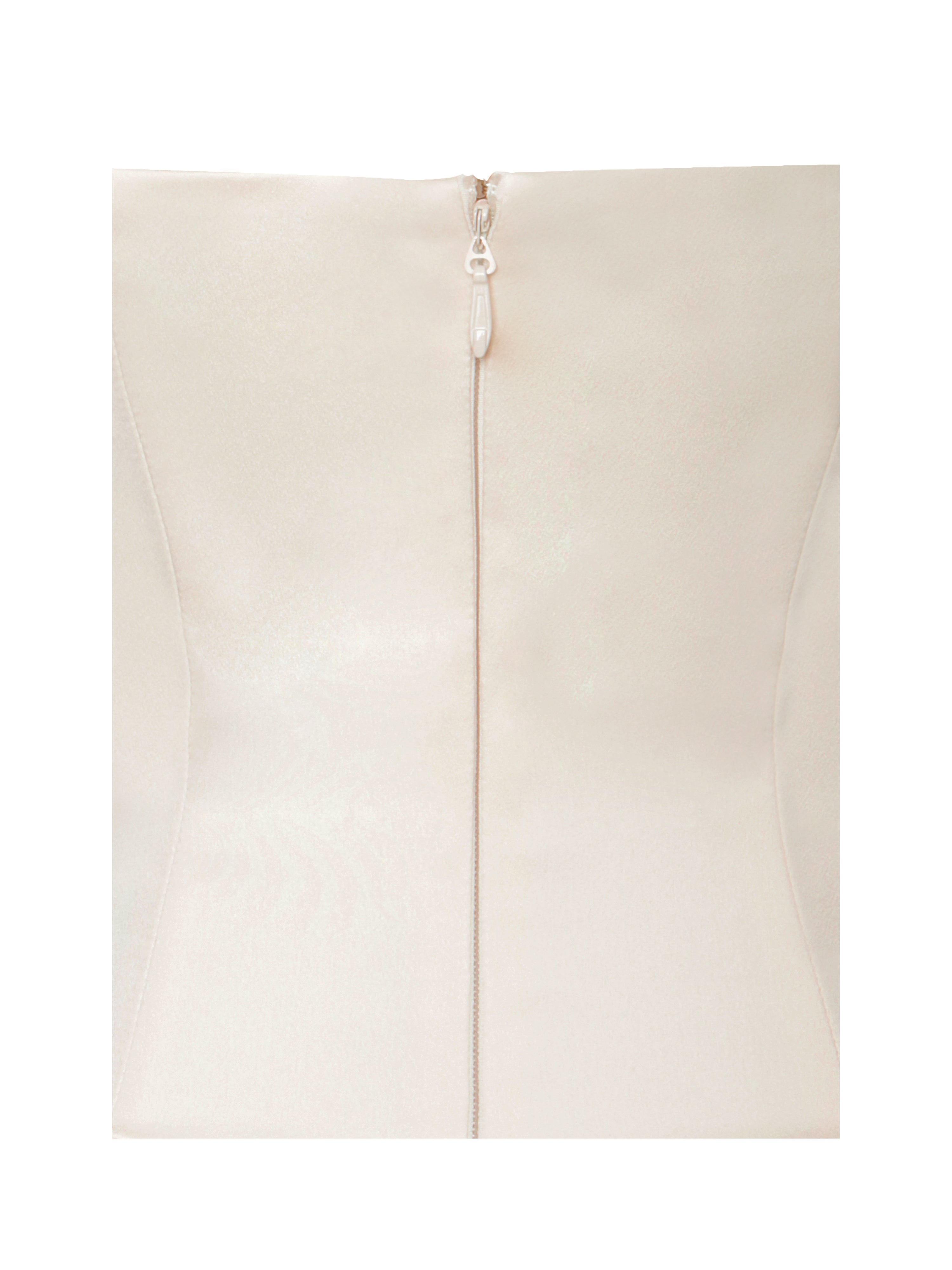 Zayne Butter Yellow Ruch Breast Chiffon Mermaid Maxi Dress