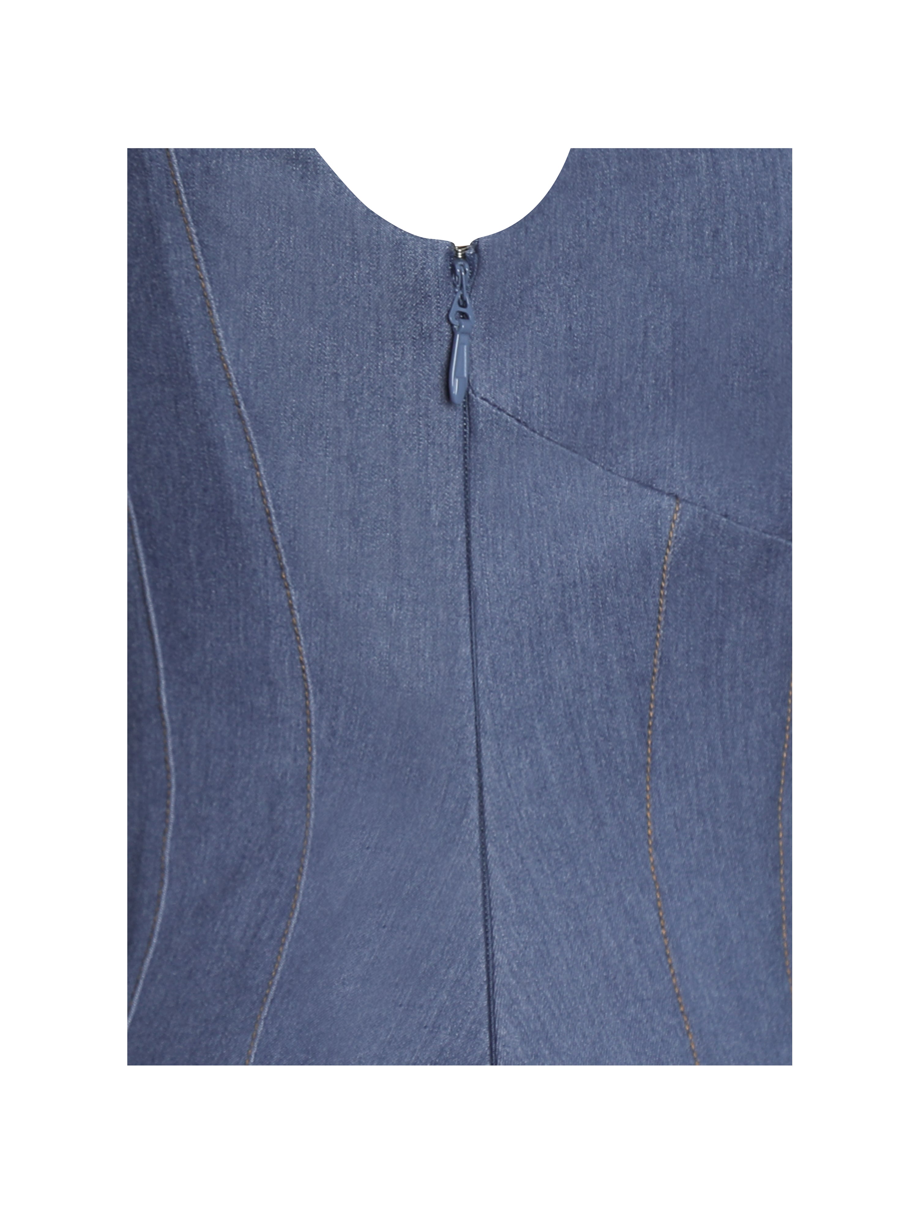 Sada Pleated Denim Mini Dress (Archive Sale)