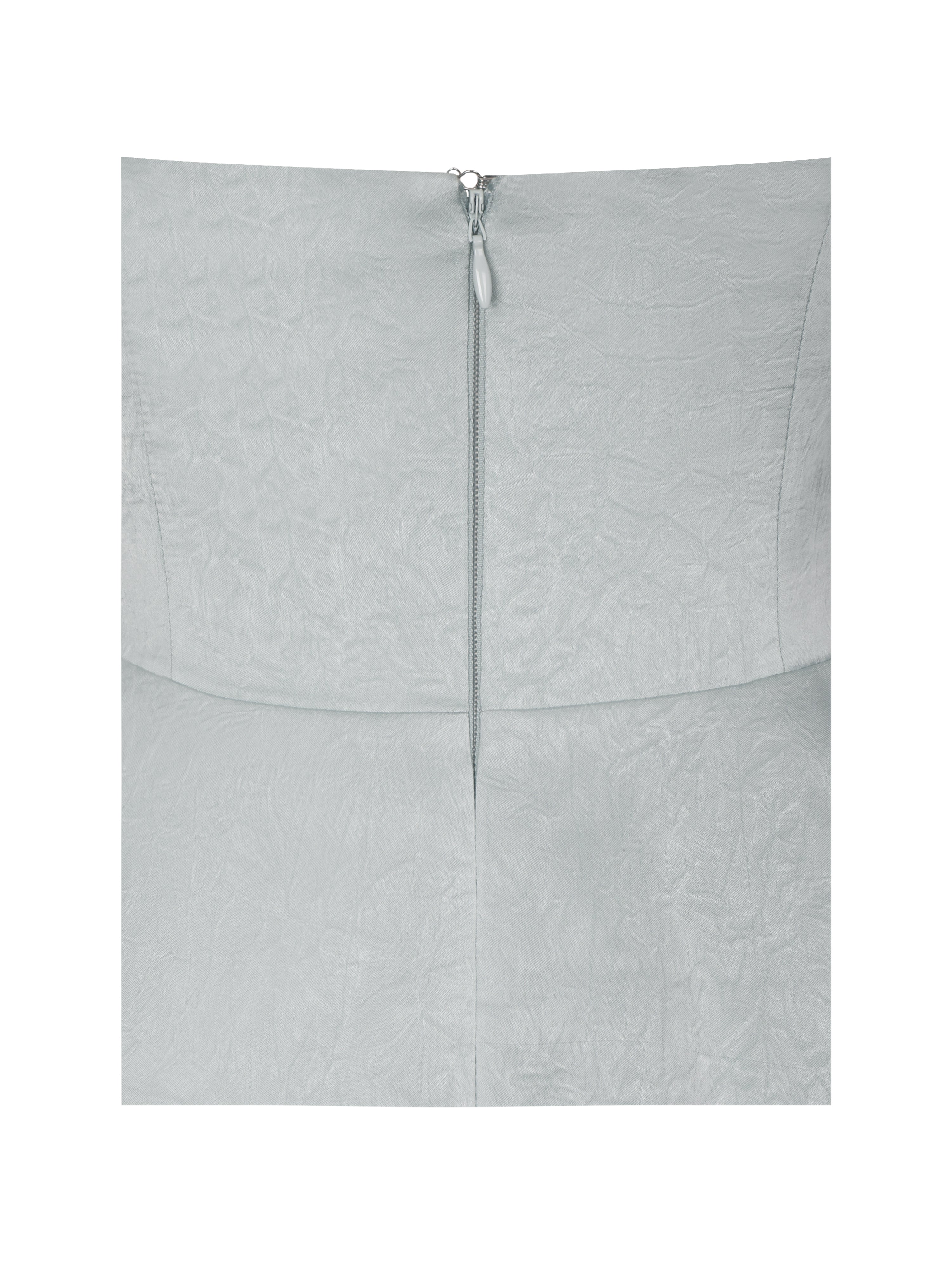 Rianna Light Sage Crinkle Satin Halter Mini Dress
