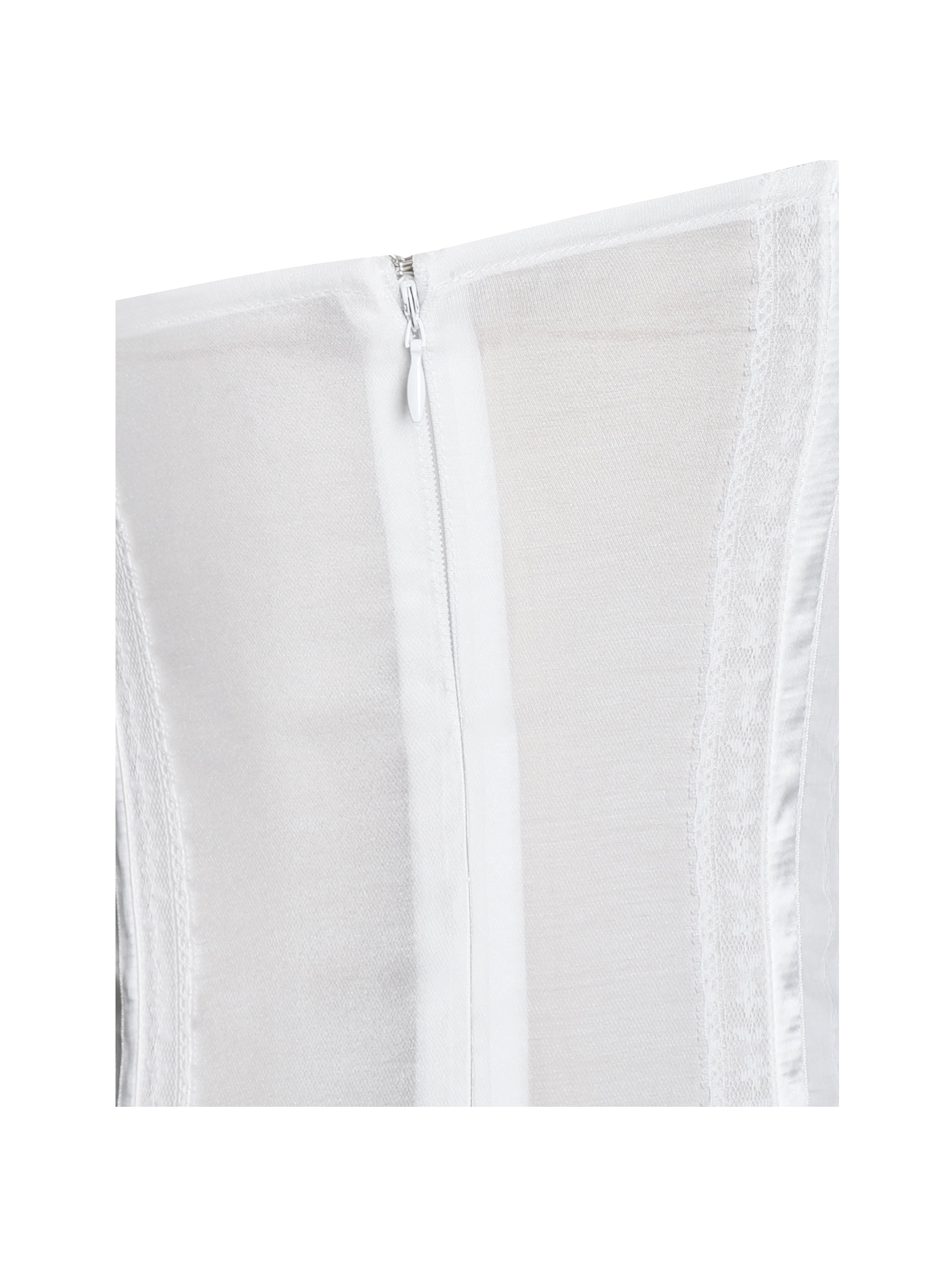 Eden Square Neck Ruffle Trim High Waist Midi Dress