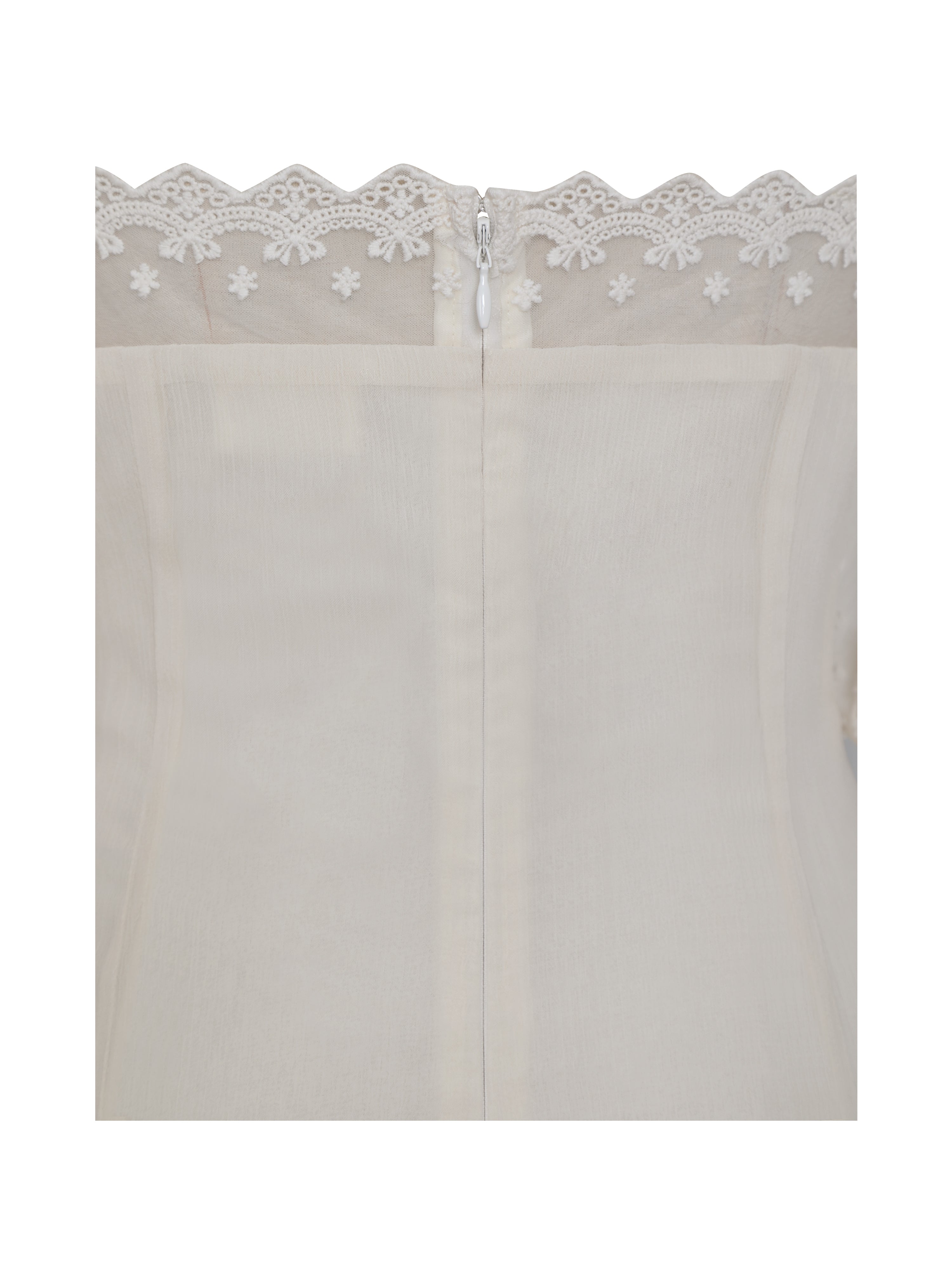 Zakira Lace Trim Half Sleeve Mini Dress