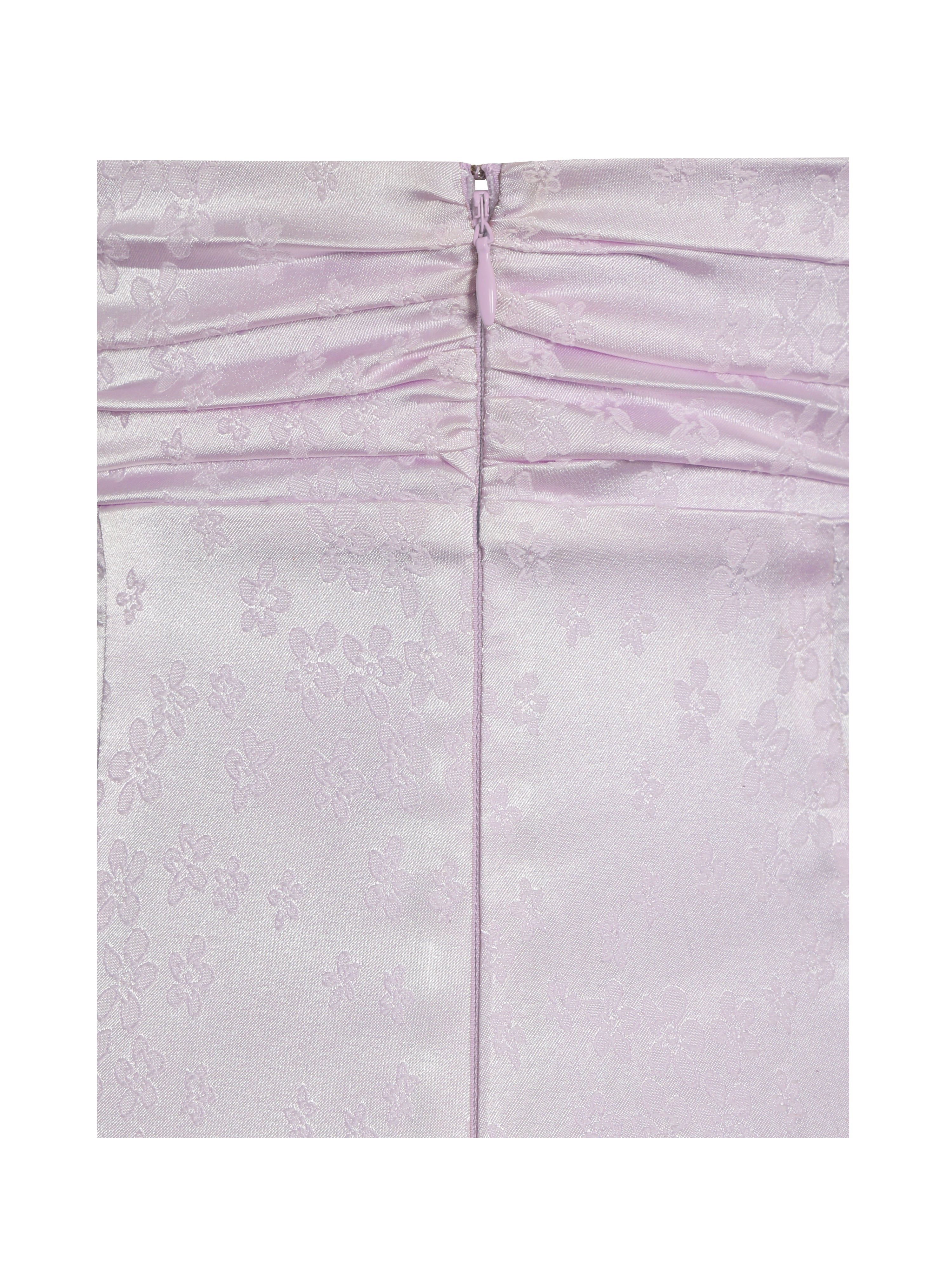 Paolina Taro Pink Jacquard Ruffle Mermaid Maxi Dress