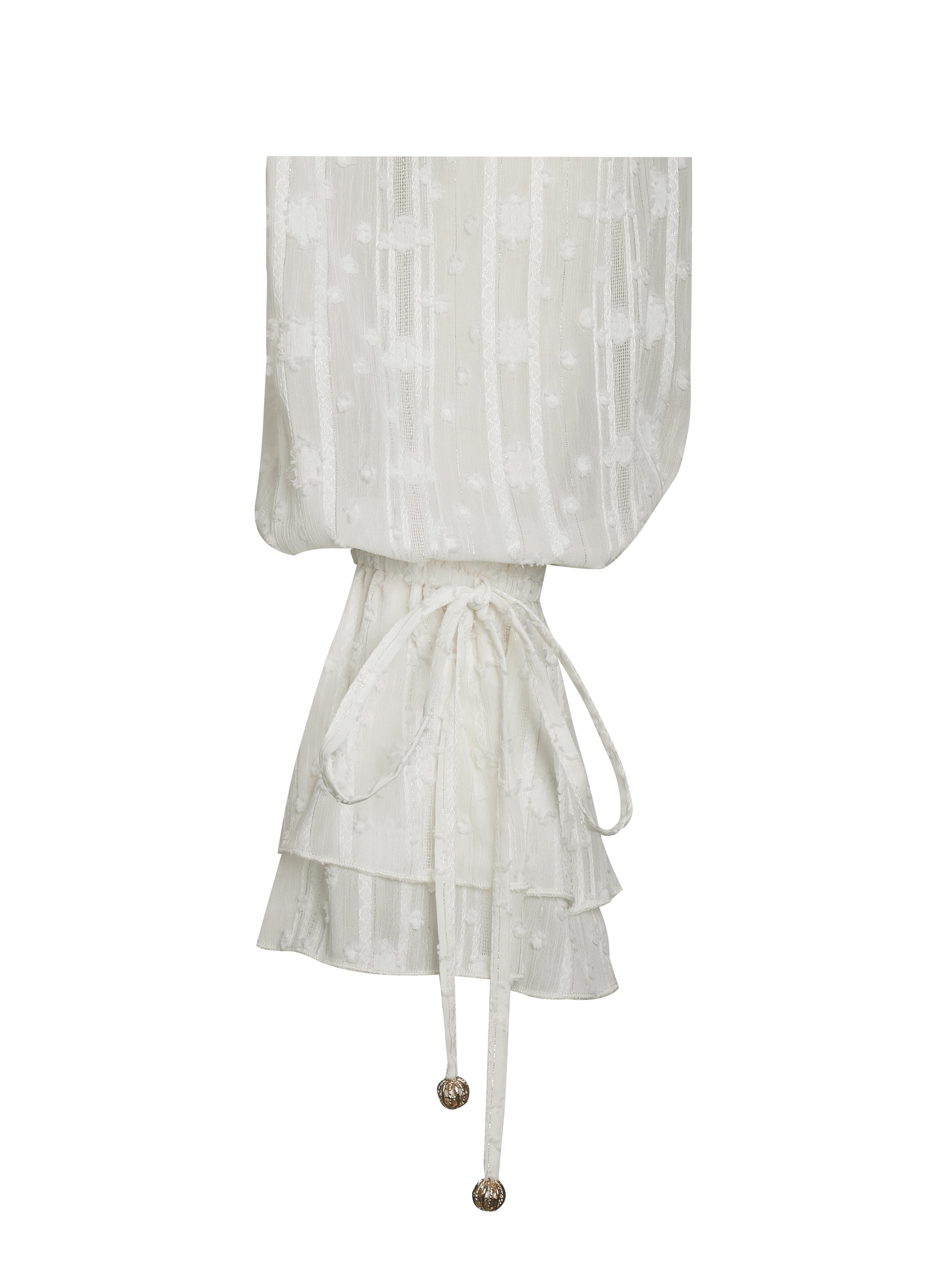 Safiya Jacquard Chiffon Long Sleeve Maxi Dress