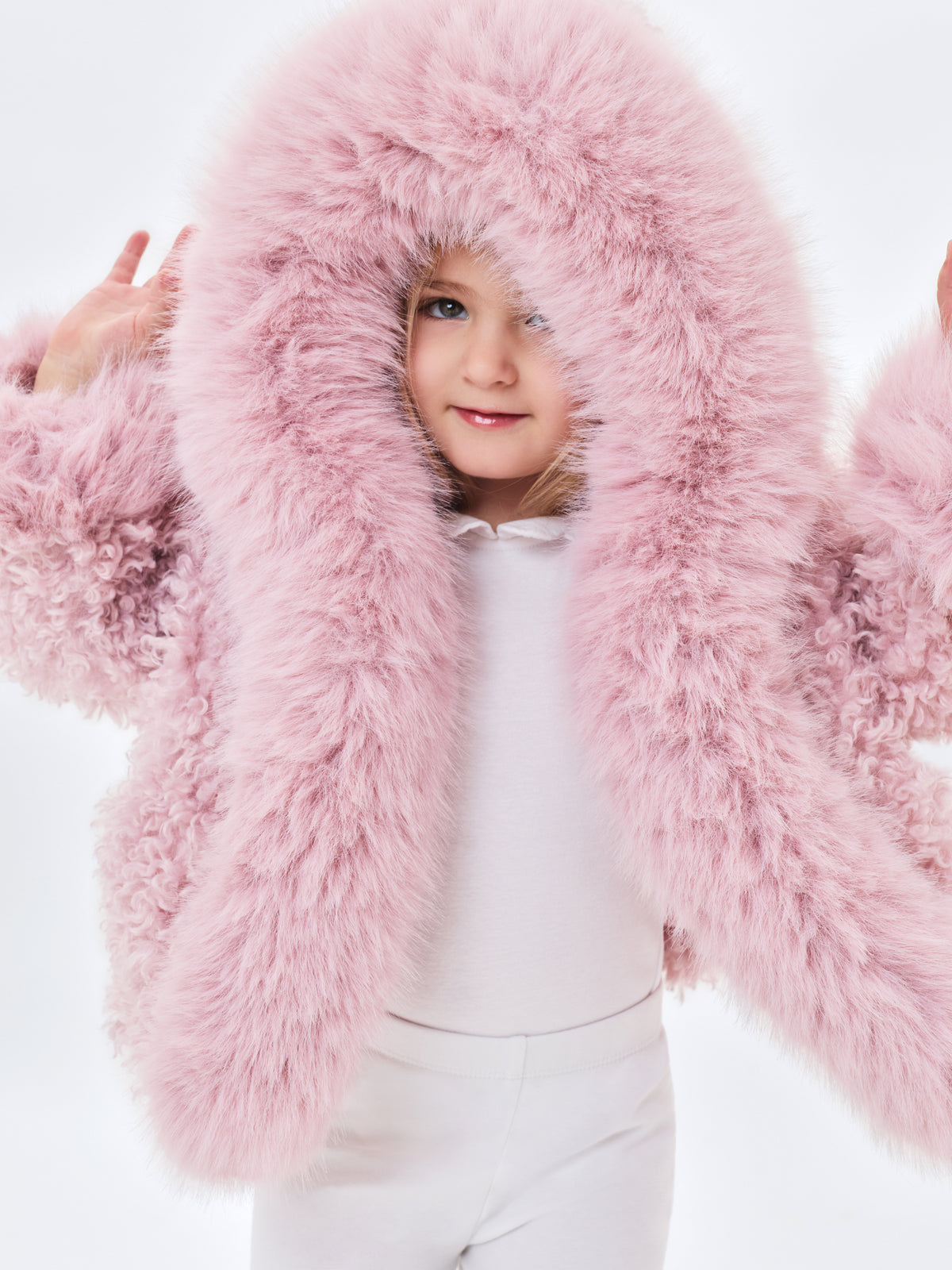 Kali Kids Rose Vegan Shearling Fur Jacket