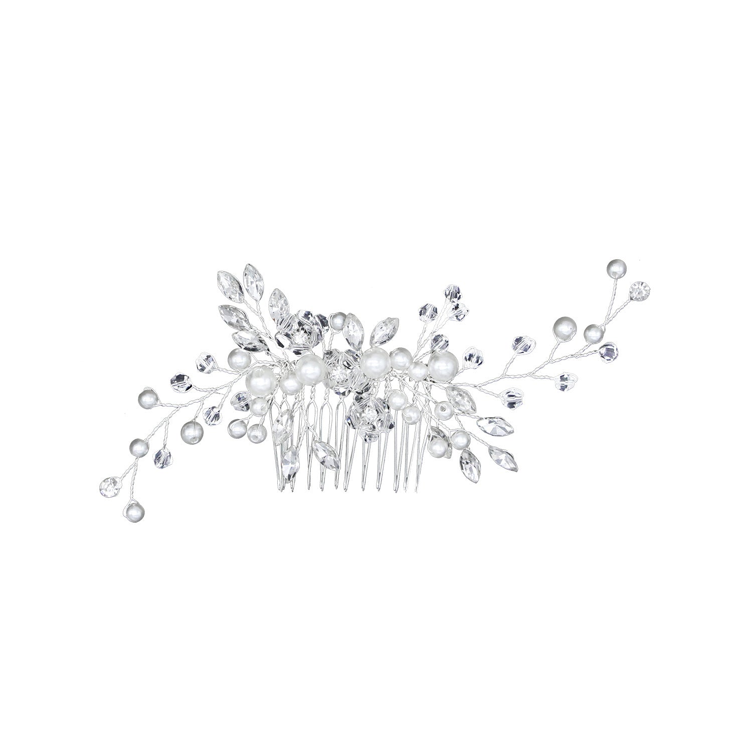 Miss Circle Bride Jeweled Hair Comb