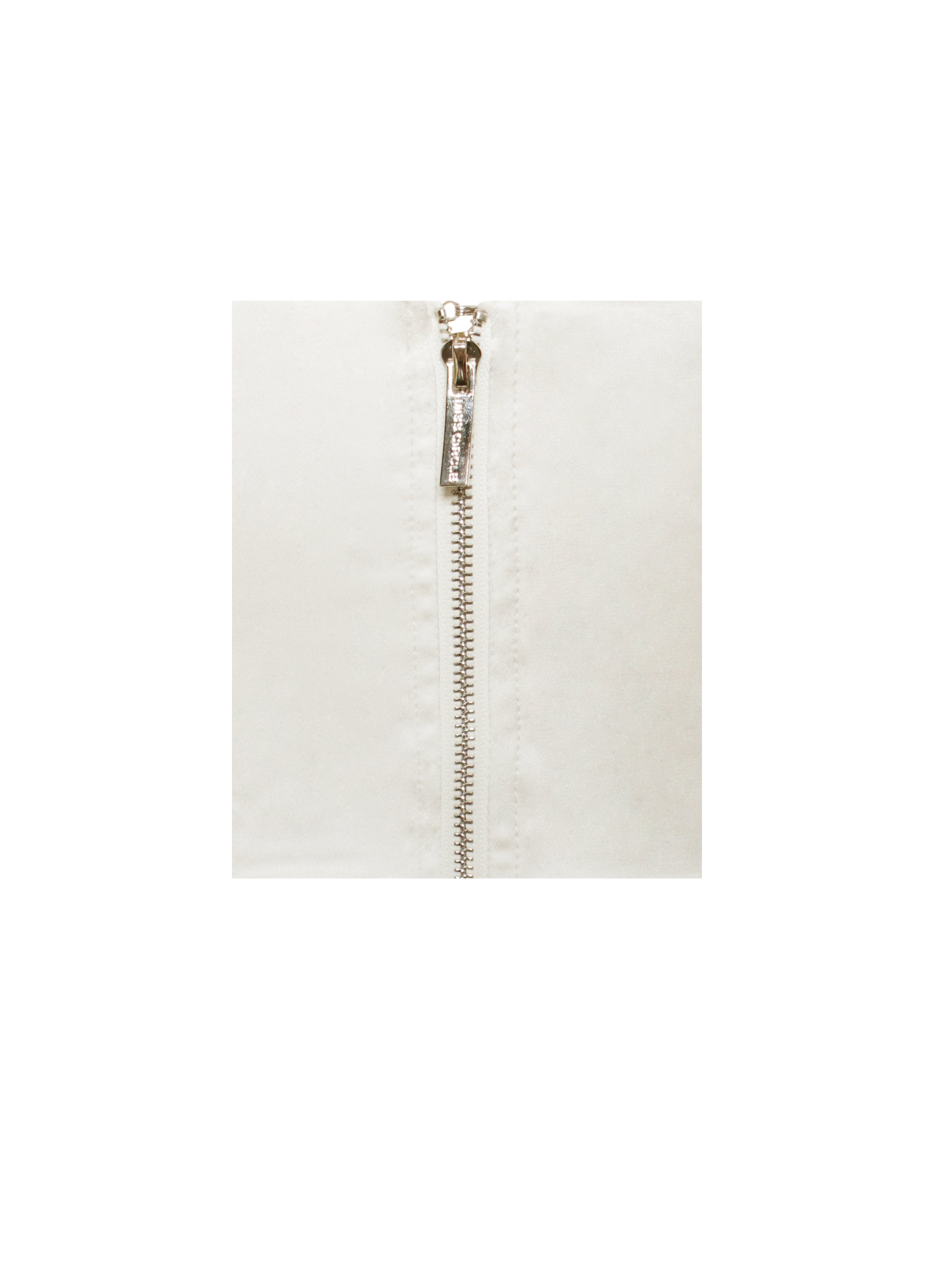 Lydia Pearl White Satin Off Shoulder Puff Sleeve Dress (Archive Sale)