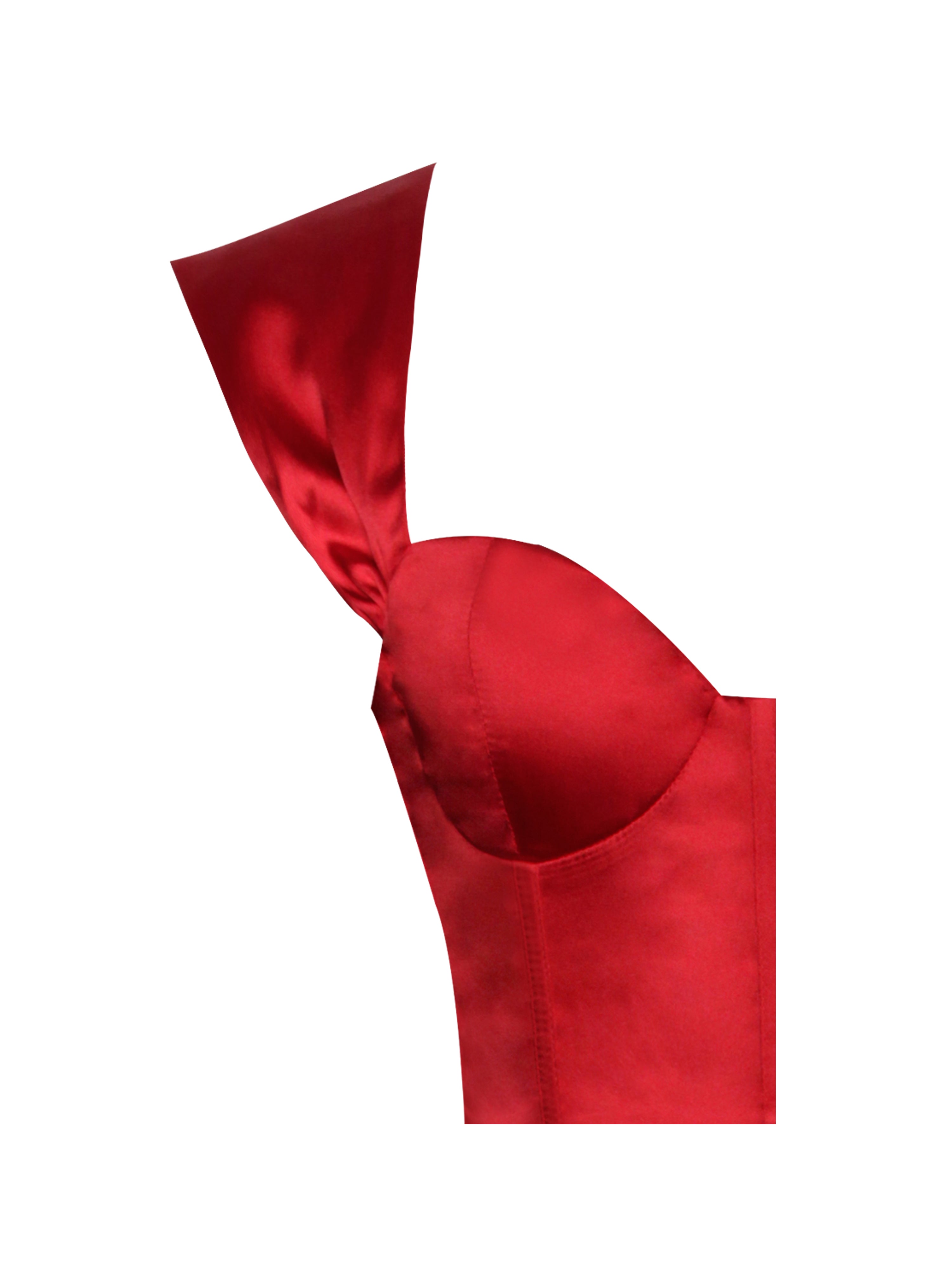 Hedy Red Satin Corset Dress (Archive Sale)