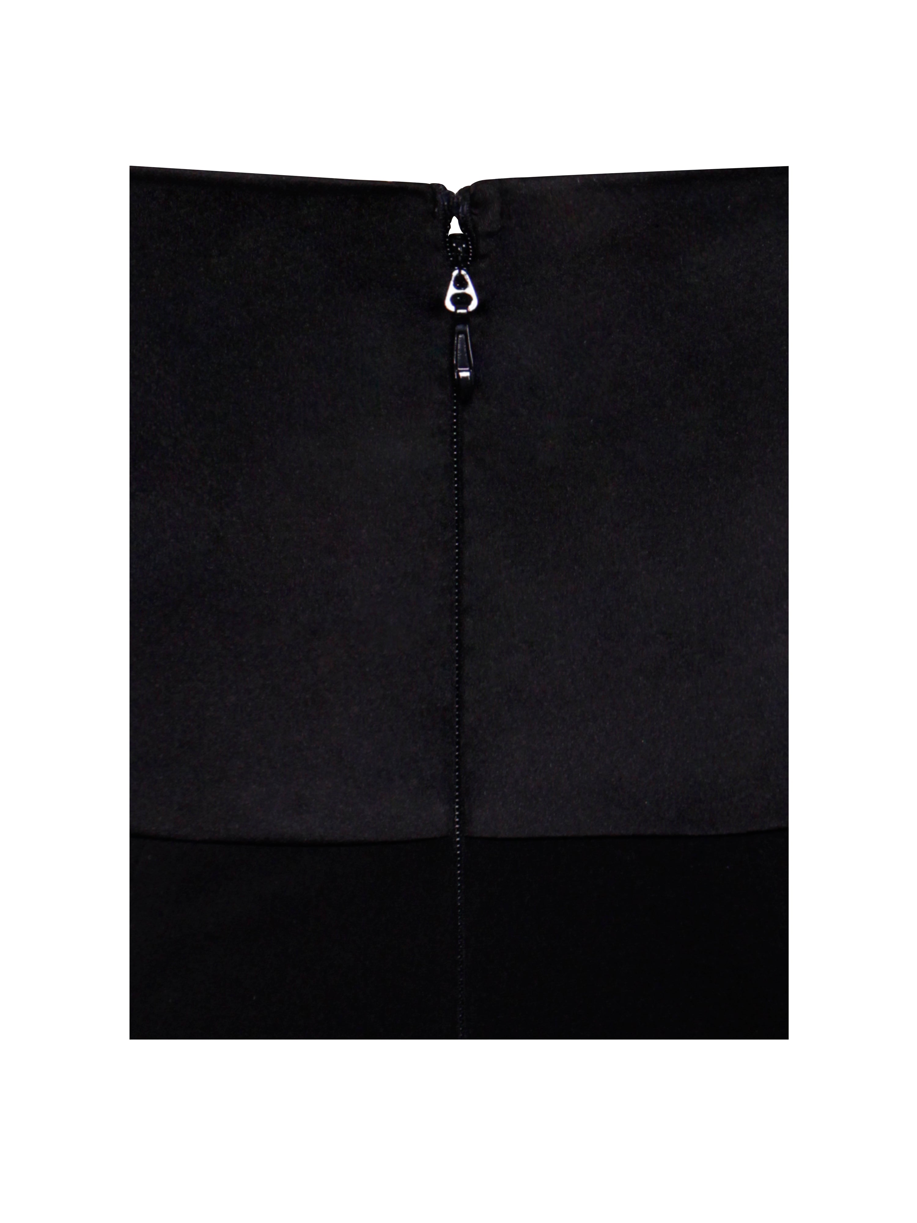 Onika Black Satin and Crepe Jumpsuit (Archive Sale)