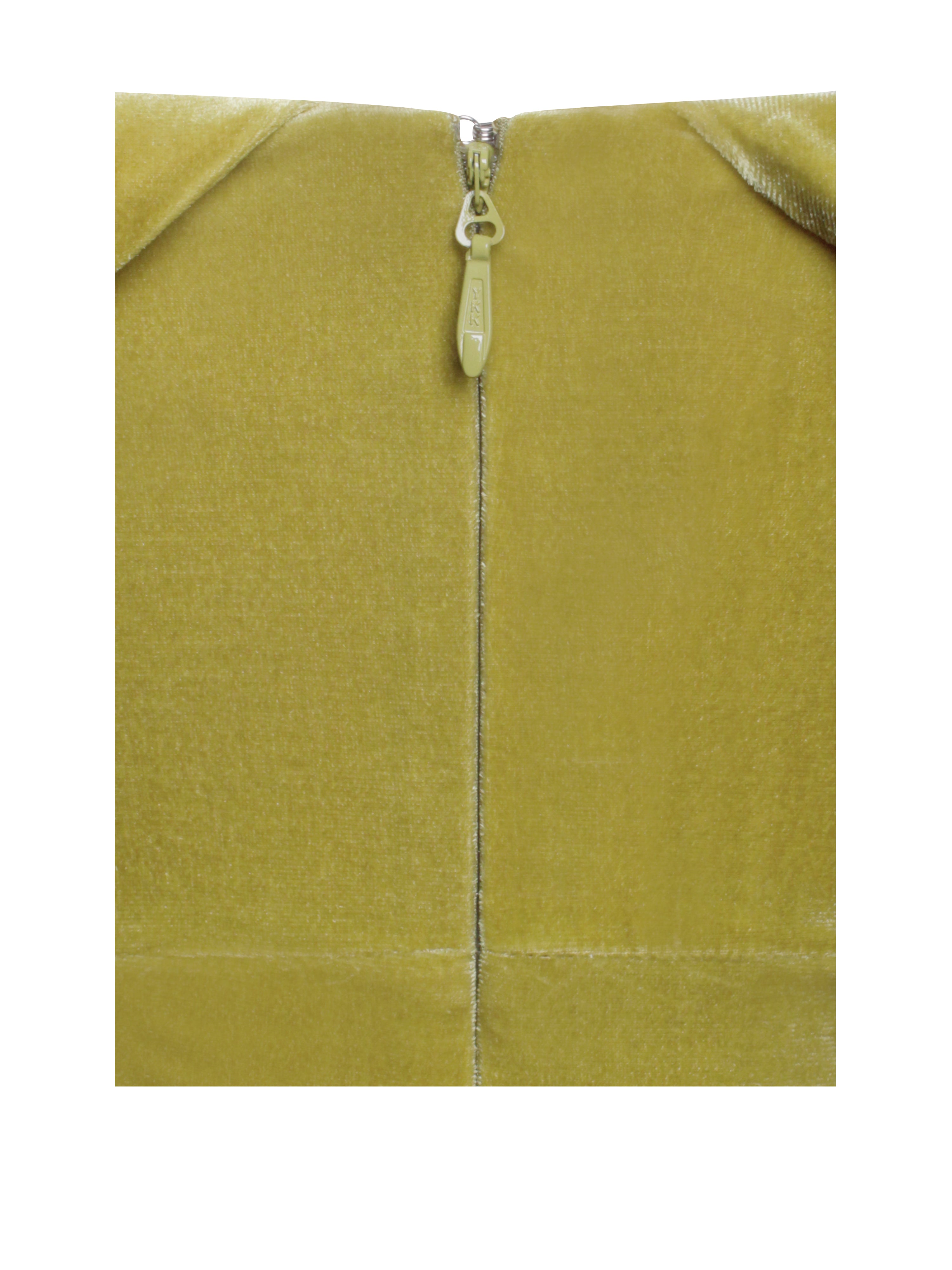 Omaria Gold Velvet Off Shoulder Corset Dress (Archive Sale)