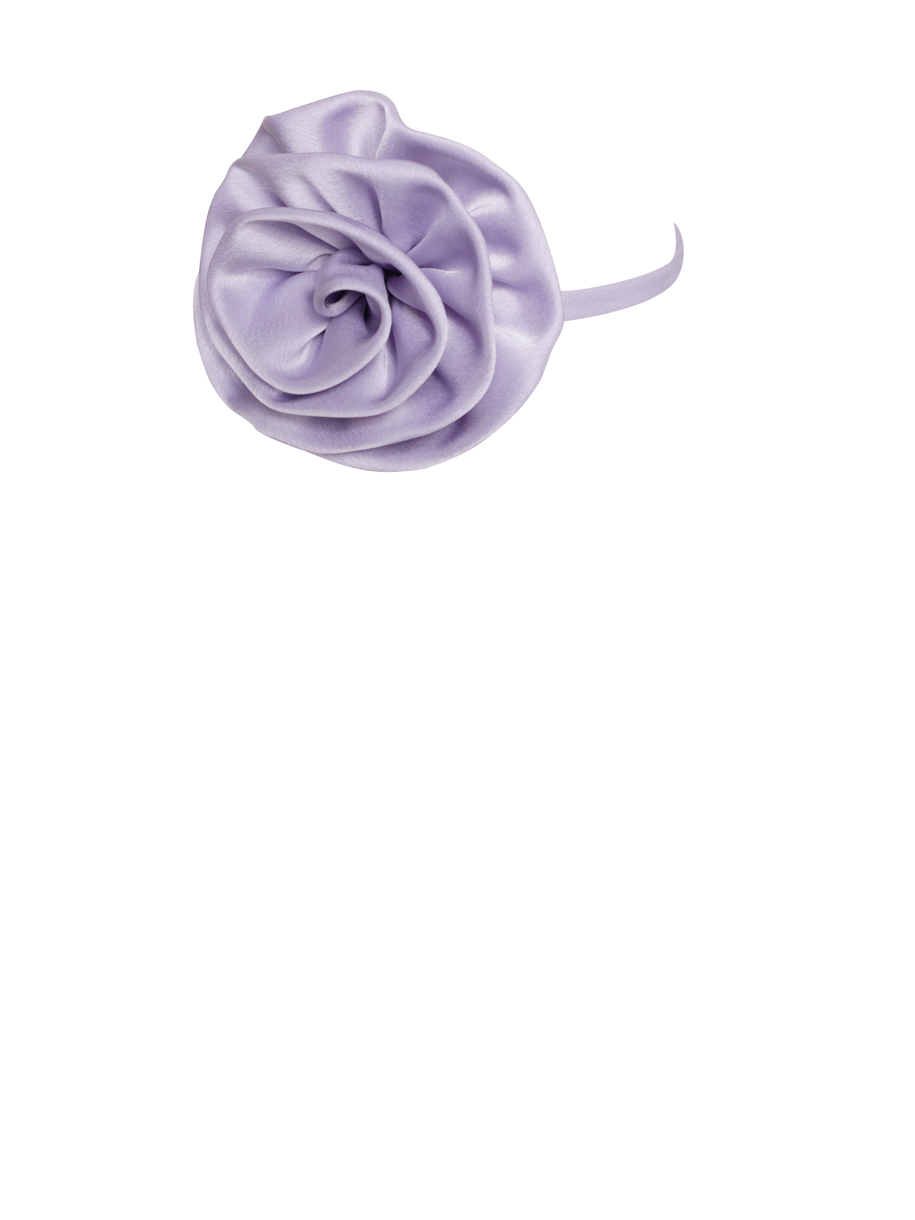 Vida Light Orchid Satin Rose Flower Choker