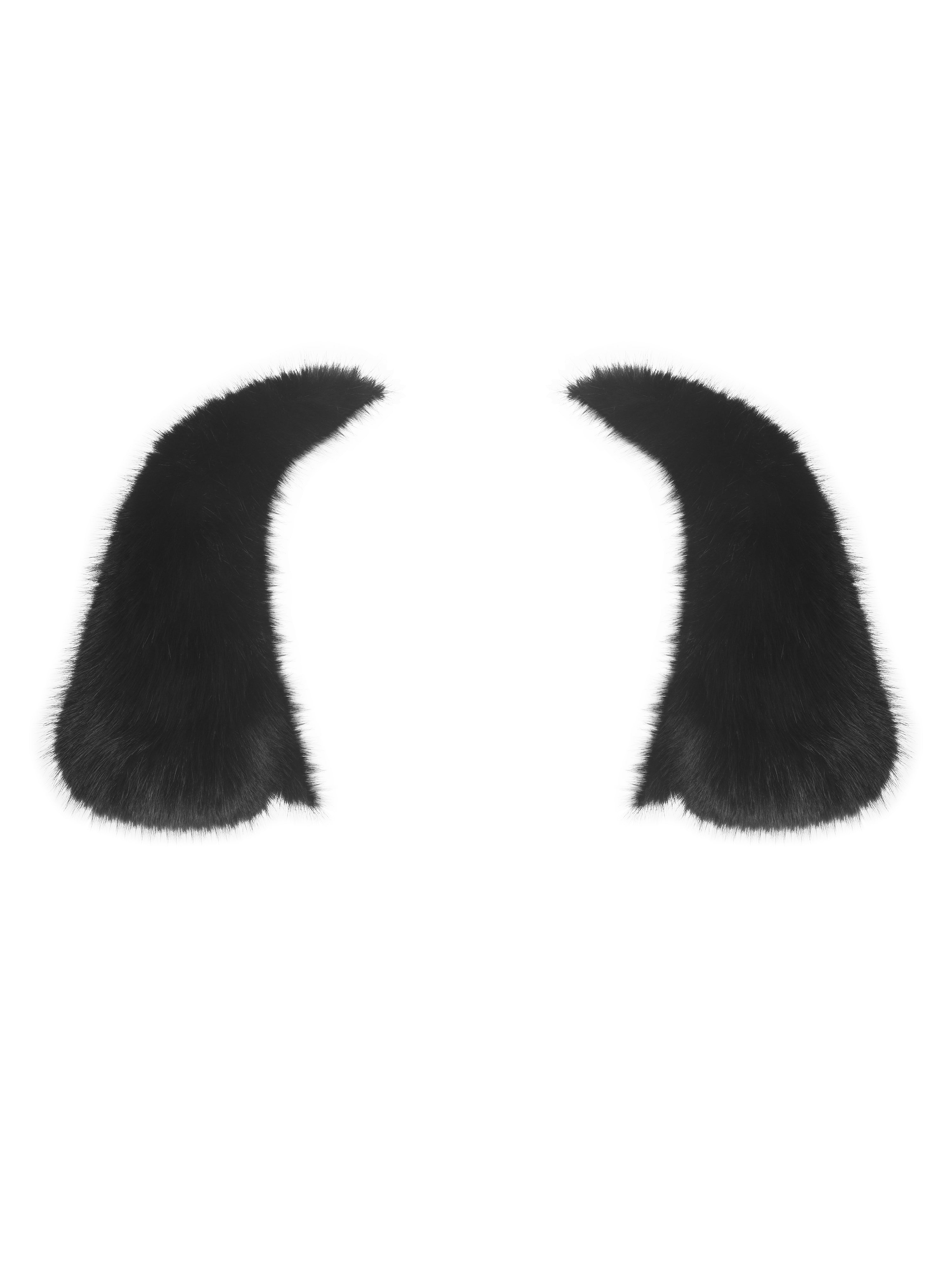 Kori Black Faux Fur Micro Bolero