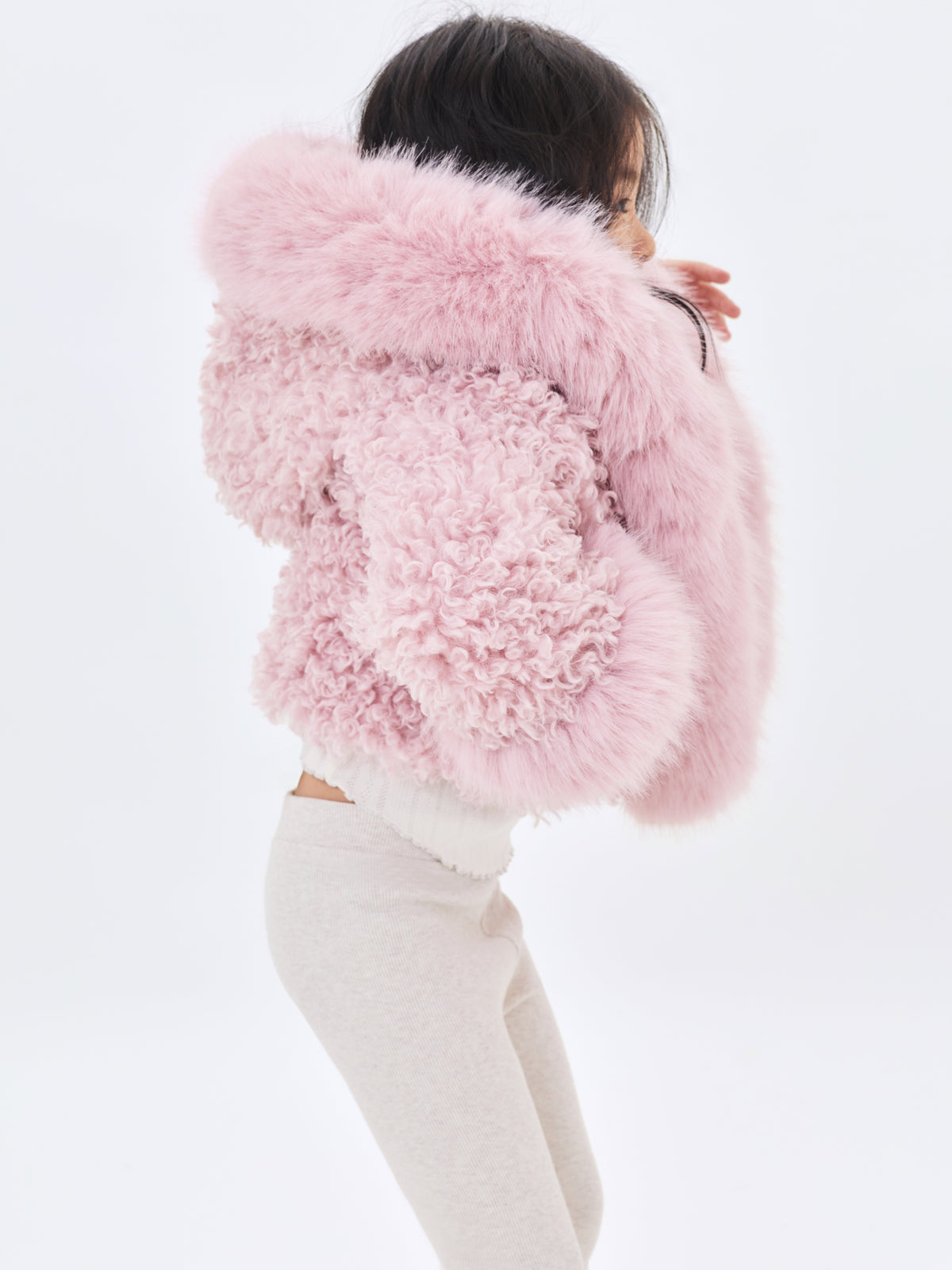 Kali Kids Rose Vegan Shearling Fur Jacket