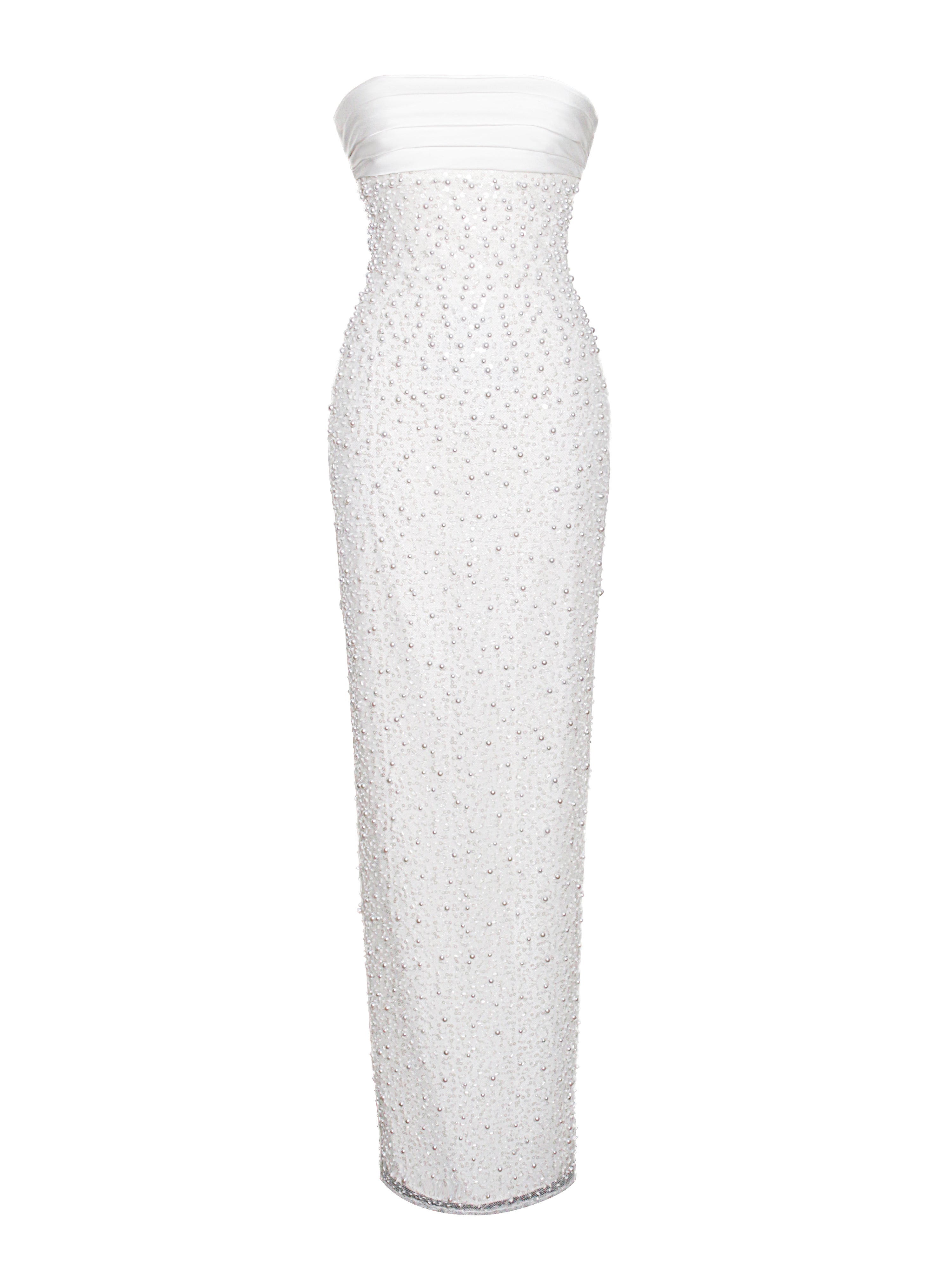Miss Circle Women Lainey White Satin Sequin Pearls Beaded Maxi Dress Miss Circle Women Lainey White Satin Sequin Pearls Beaded Maxi Dress
