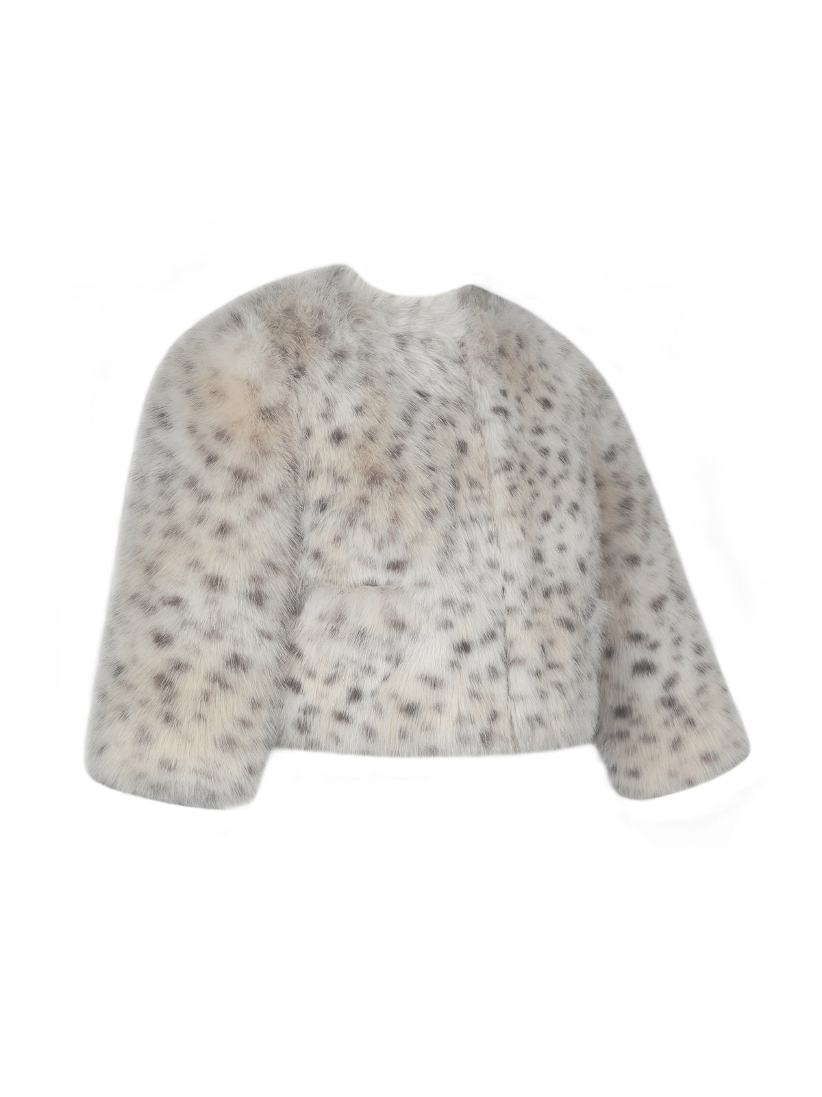Margot Kids Faux Cheetah  Fur Jacket with Pockets