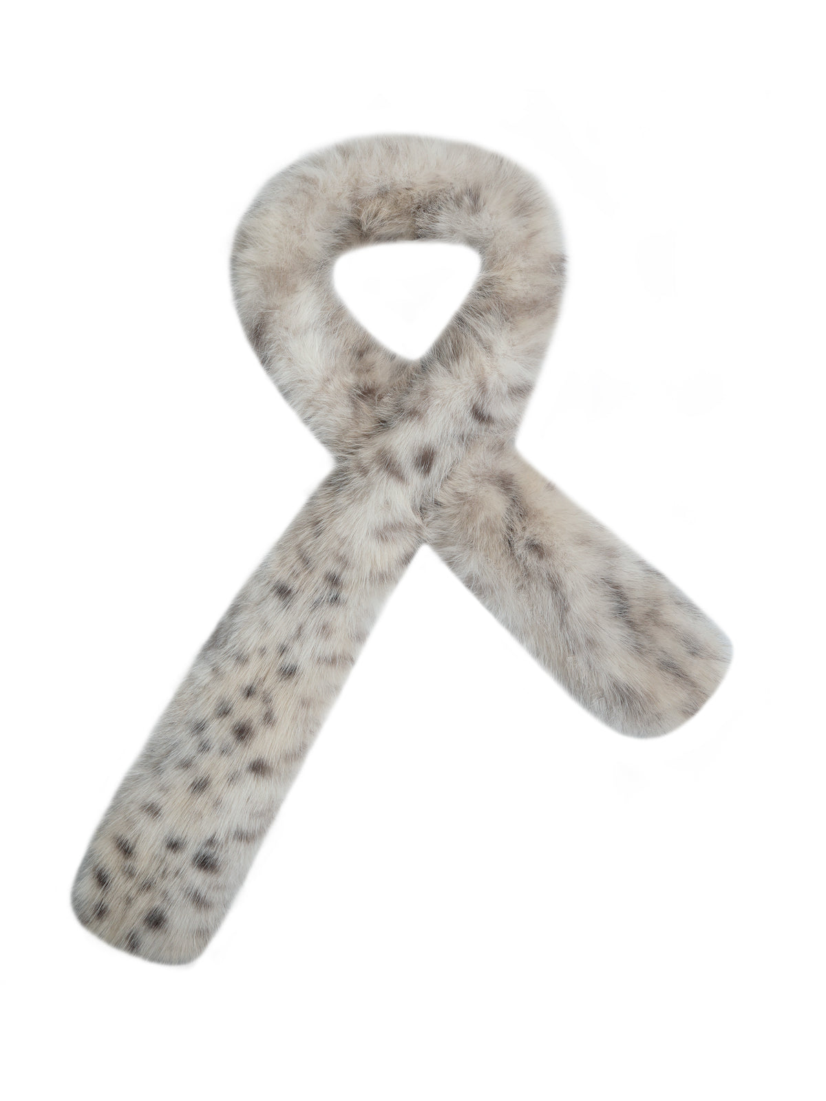 Marcy Kids Faux Cheetah Fur Scarf