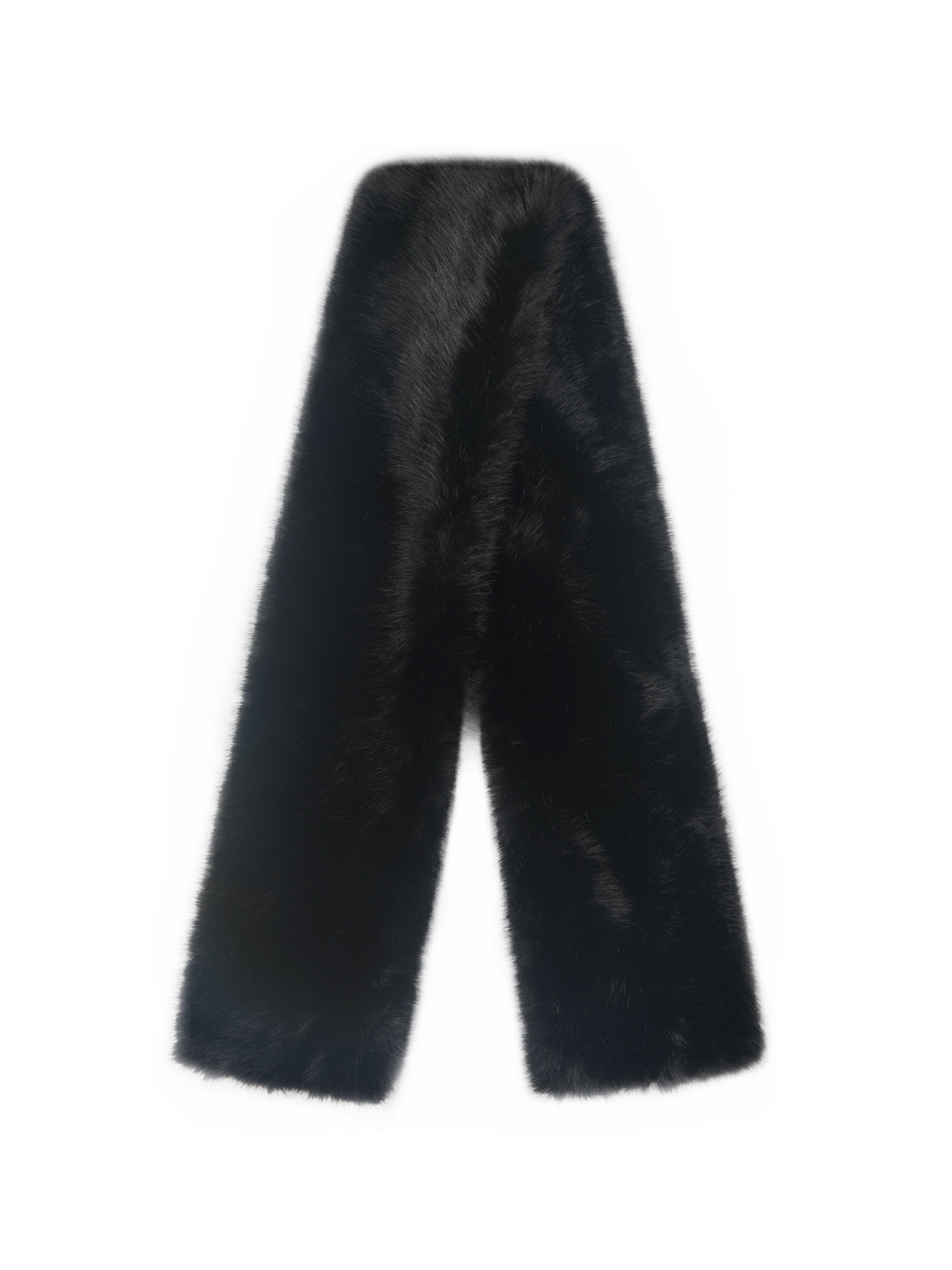 Jazmin Black Multi-wear Faux Fur Scarf