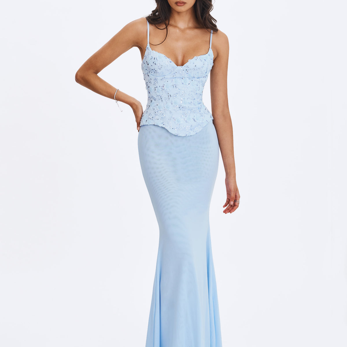 left my heart in rome mermaid dress Aurielle Baby Blue Sweetheart Peplum Maxi __color_indigo-blue-raw-washed:s17771_indigo-blue-raw-washed Brown Dress and Pink in cups for comfortable Size:Size 7.5 / 40.5