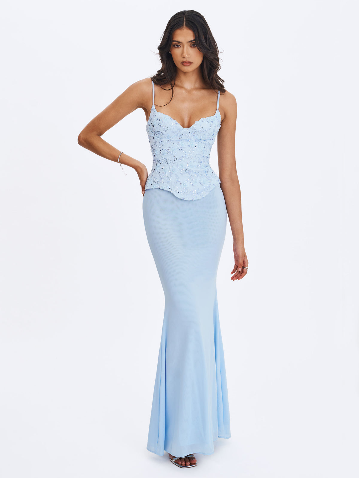 blue peplum dress Aurielle Baby Sweetheart Mermaid Maxi Color:PEACOCK size-24 %0D%0AColor%20may%20vary%20due%20to%20lighting%20on%20images Formal Wedding Meaning Of