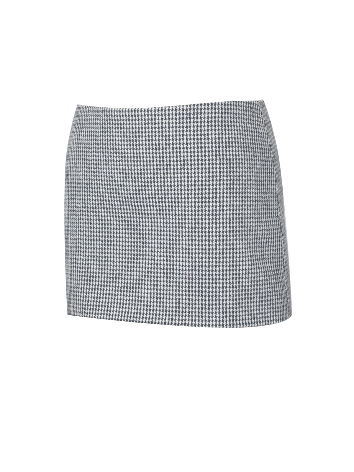 Victoria Black Micro Houndstooth Mini Skirt