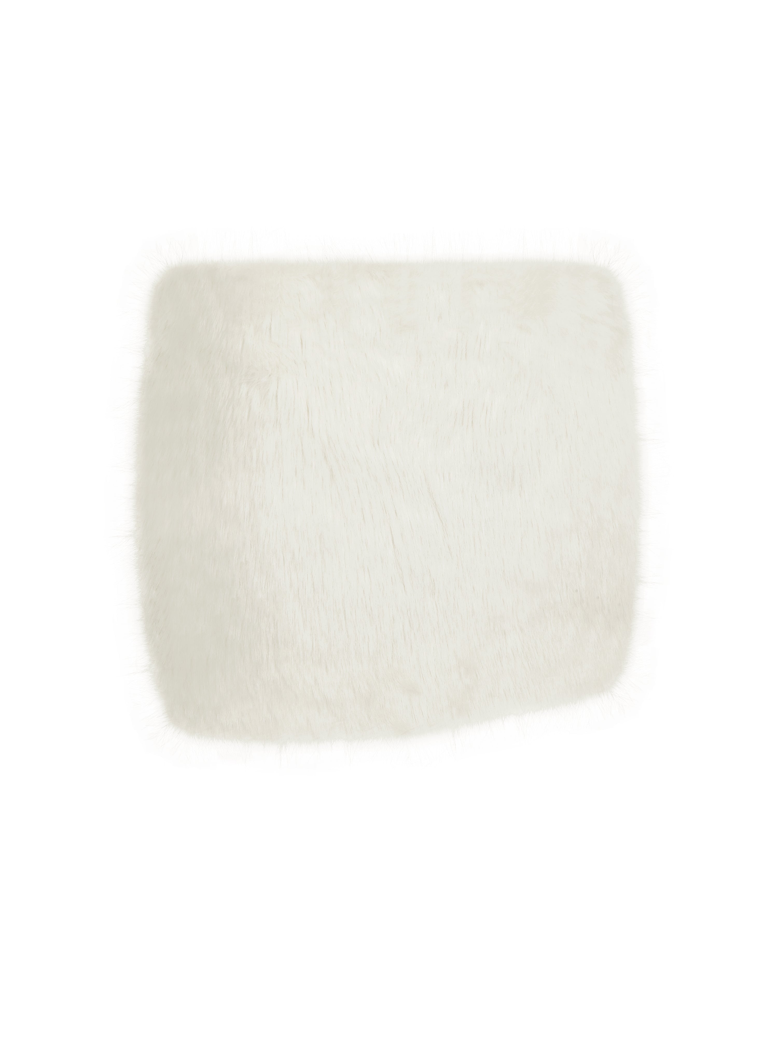Narla Ivory Low-Waisted Fur Mini Skirt