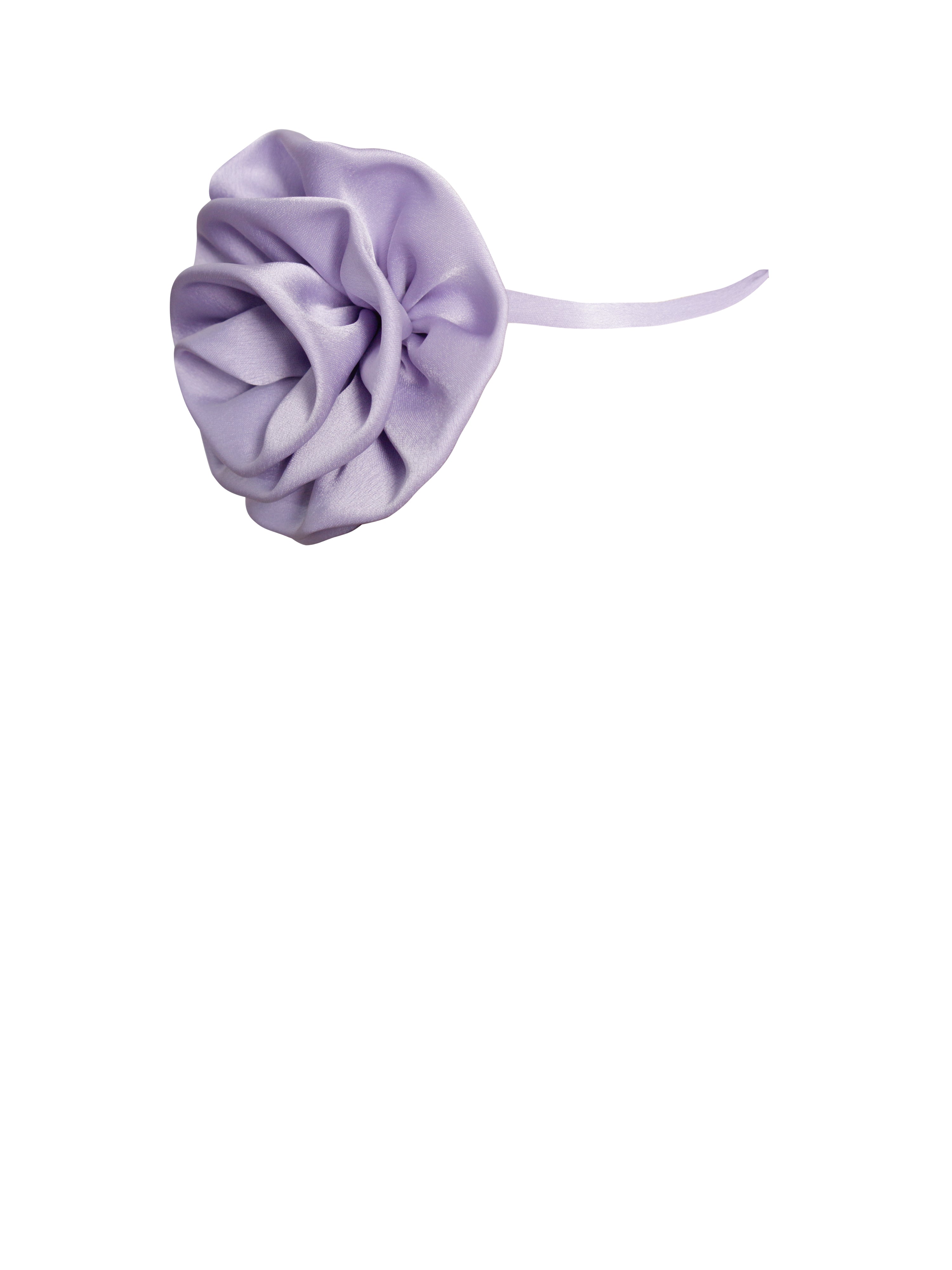 Vida Light Orchid Satin Rose Flower Choker